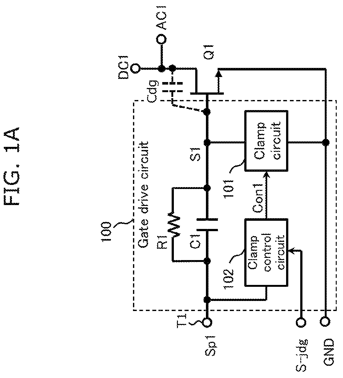 Patent US12323137 — Gate drive circuit, gate drive device, high-frequency power supply device, and system — Figure 1