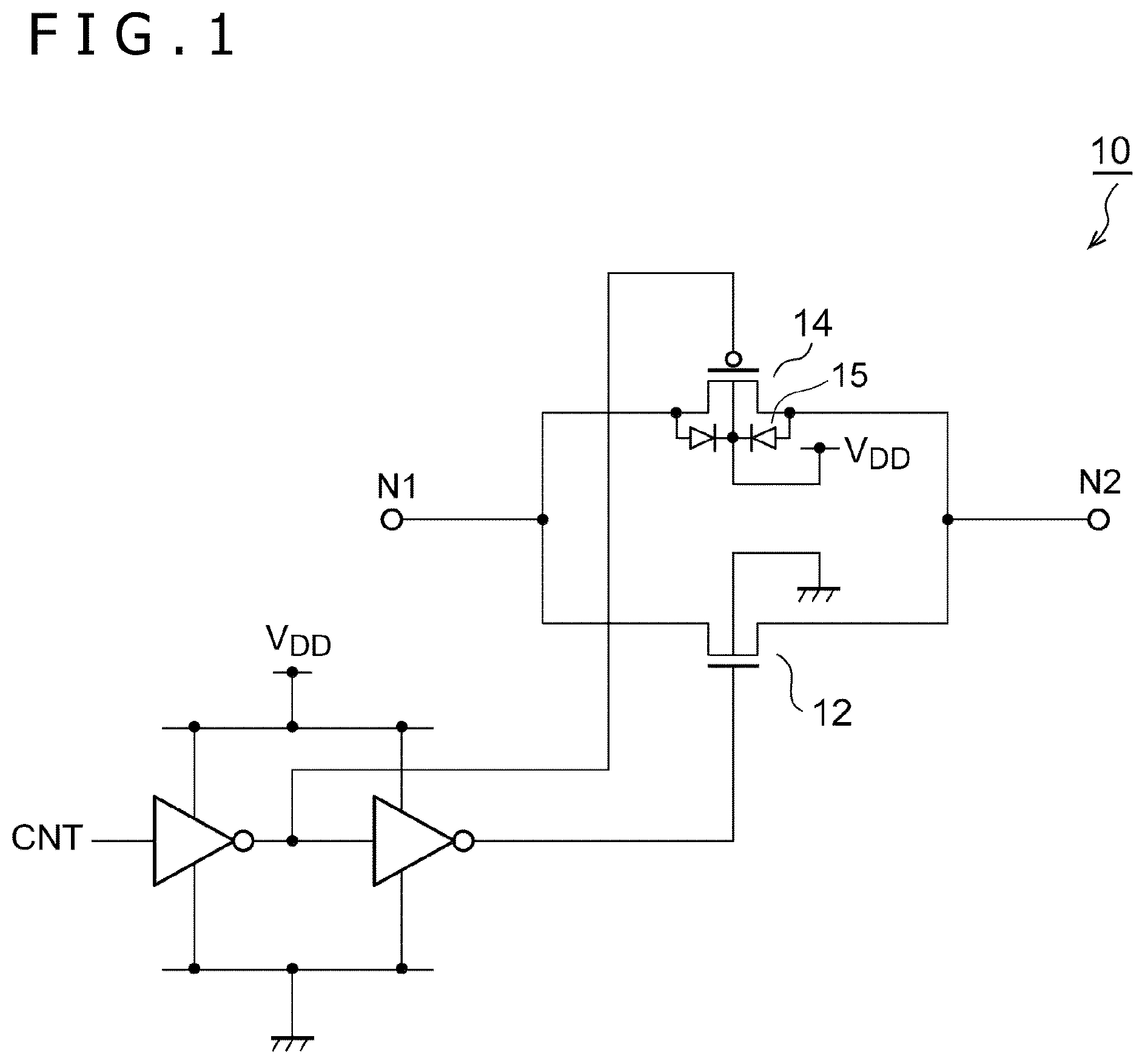 Patent US12323138 — Analog switch circuit and semiconductor device — Figure 1