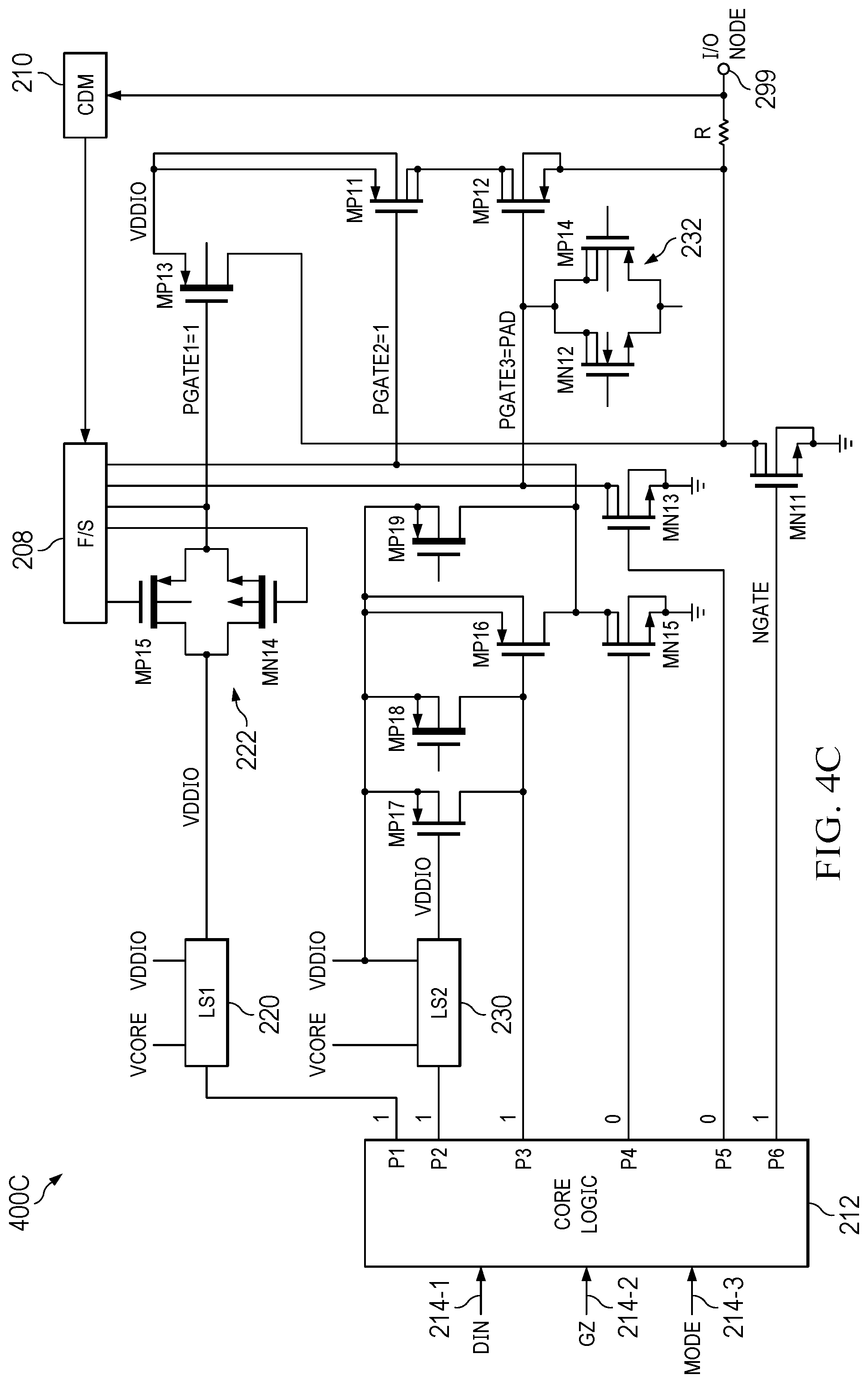 Patent US12323140 Figure 6 – Integrated circuit (IC) with wide-range I/O supply