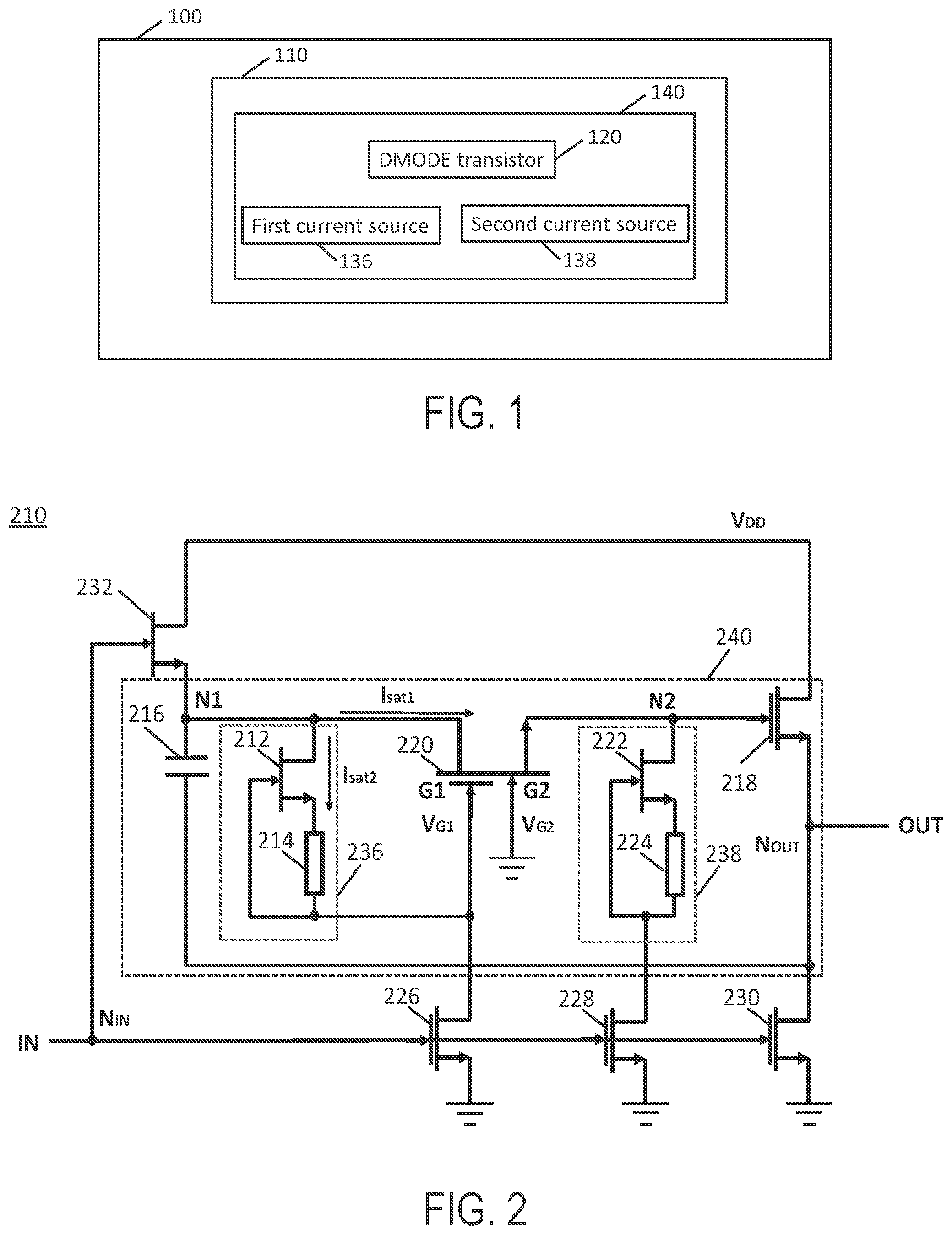Patent US12323143 — Charge pumps, logic circuits including charge pumps, logic devices including logic circuits, and methods of operating logic circuits — Figure 1