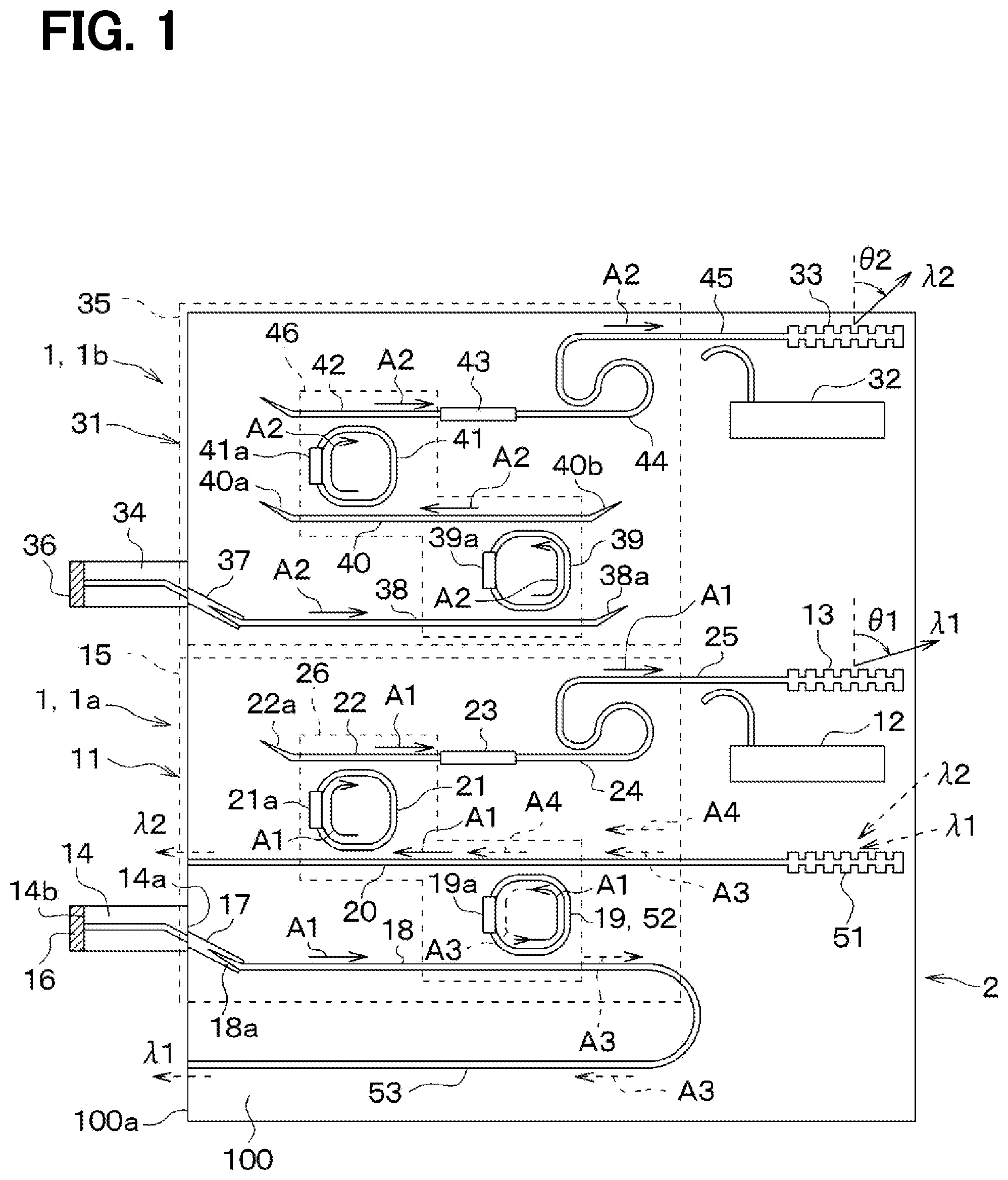 Patent US12323188 — Optical transceiver — Figure 1