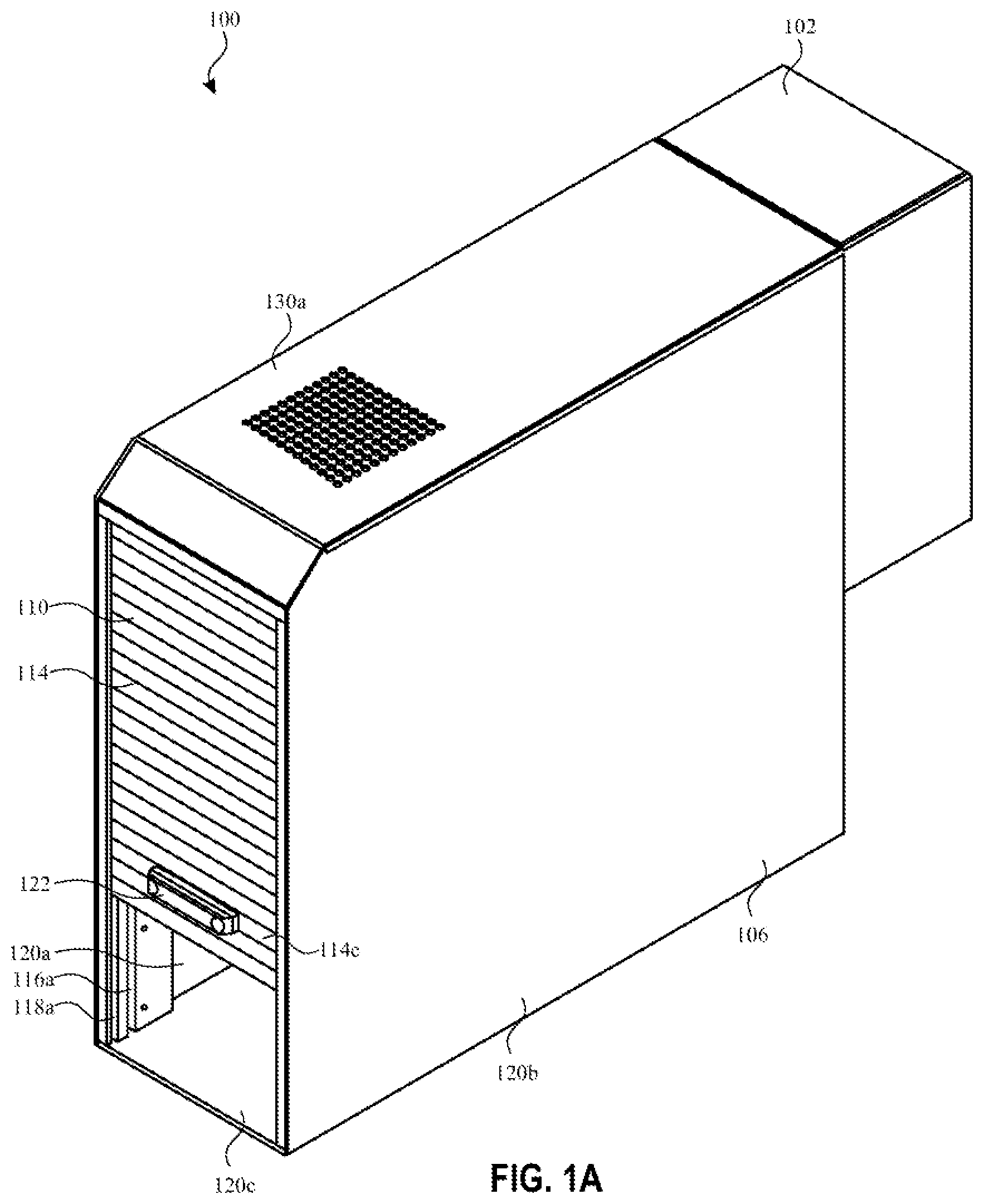 Patent US12323227 — Enclosure for testing electronic devices — Figure 1