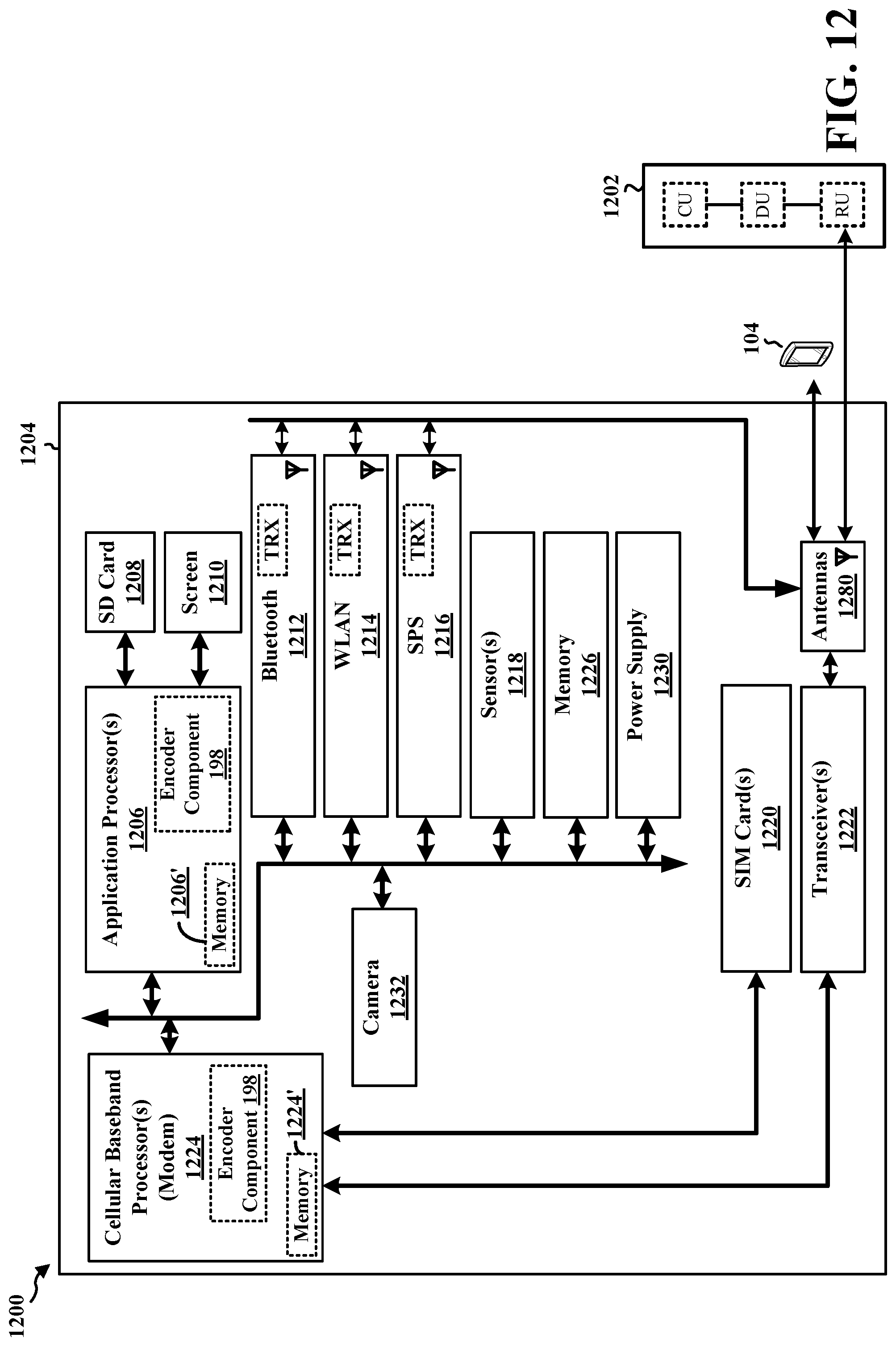 Patent US12323241 Figure 12 – Separate predictions for video compression for XR