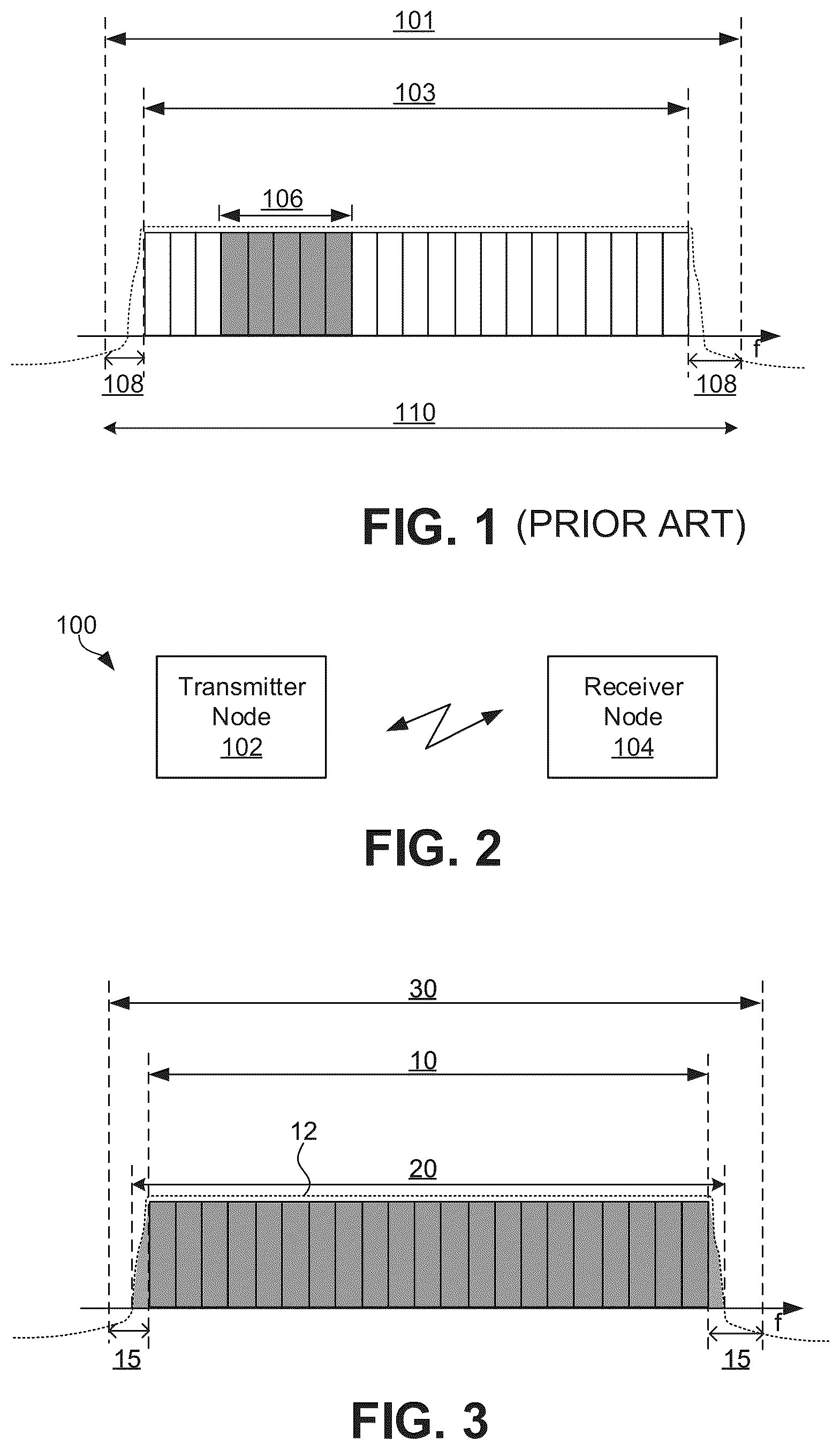 Patent US12323281 — Communication of information using guard band of a communication channel — Figure 1