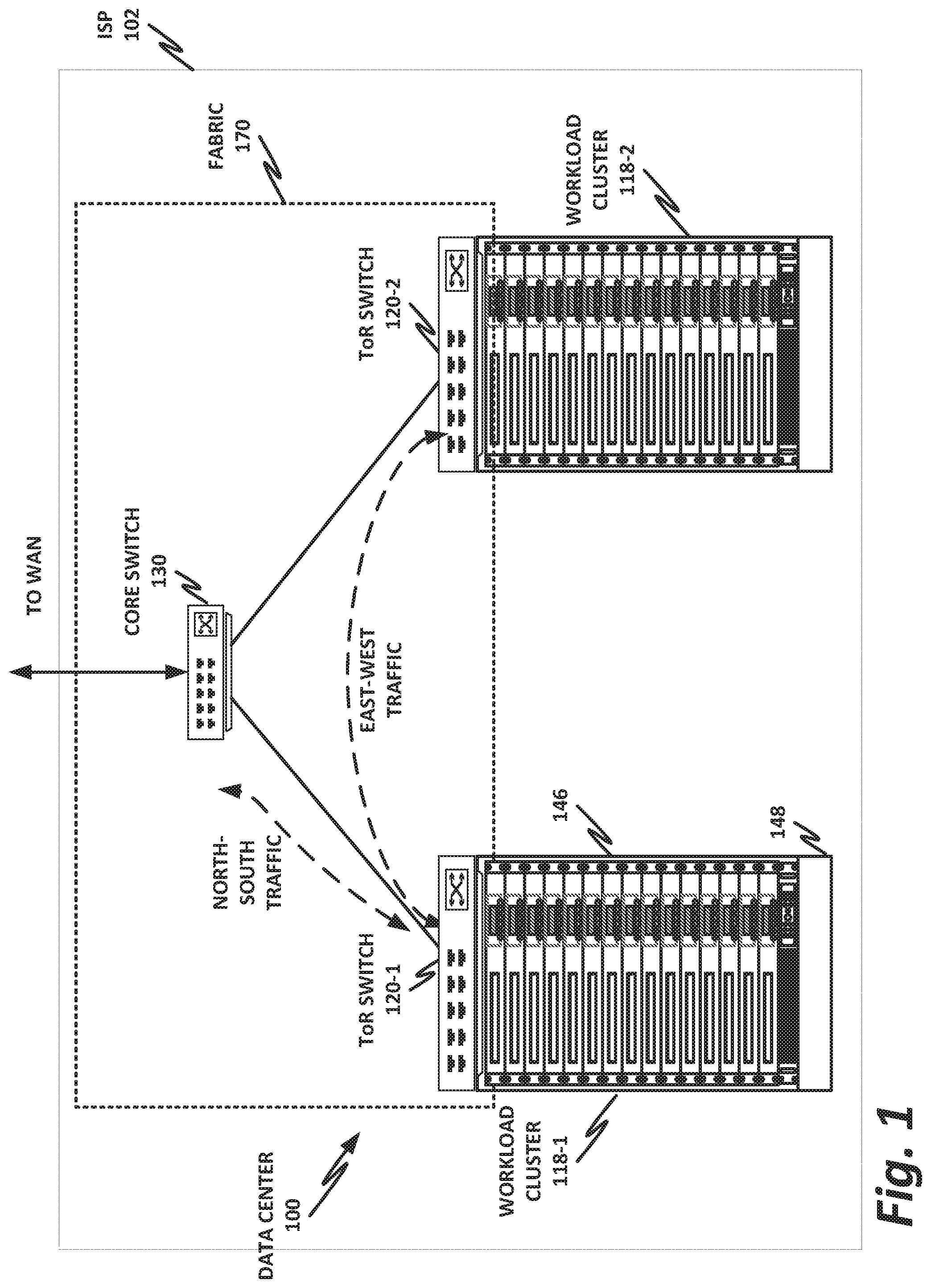 Patent US12323301 — Interworking of legacy appliances in virtualized networks — Figure 1