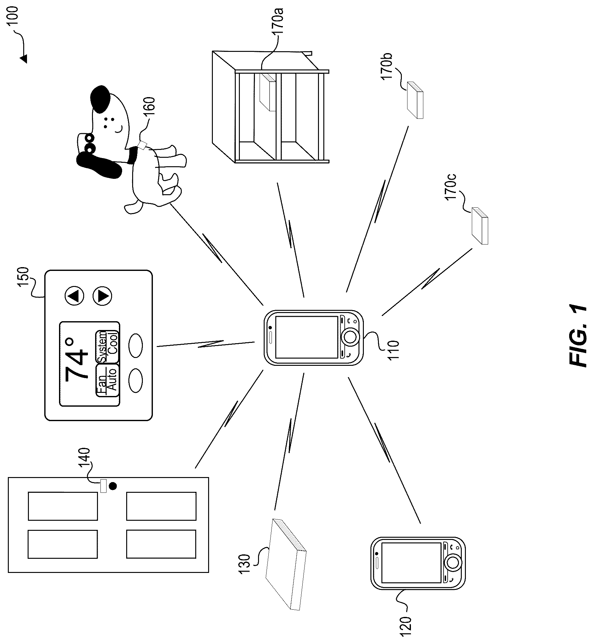 Patent US12323354 — Techniques for hybridized ultra-wideband and narrowband signaling — Figure 1