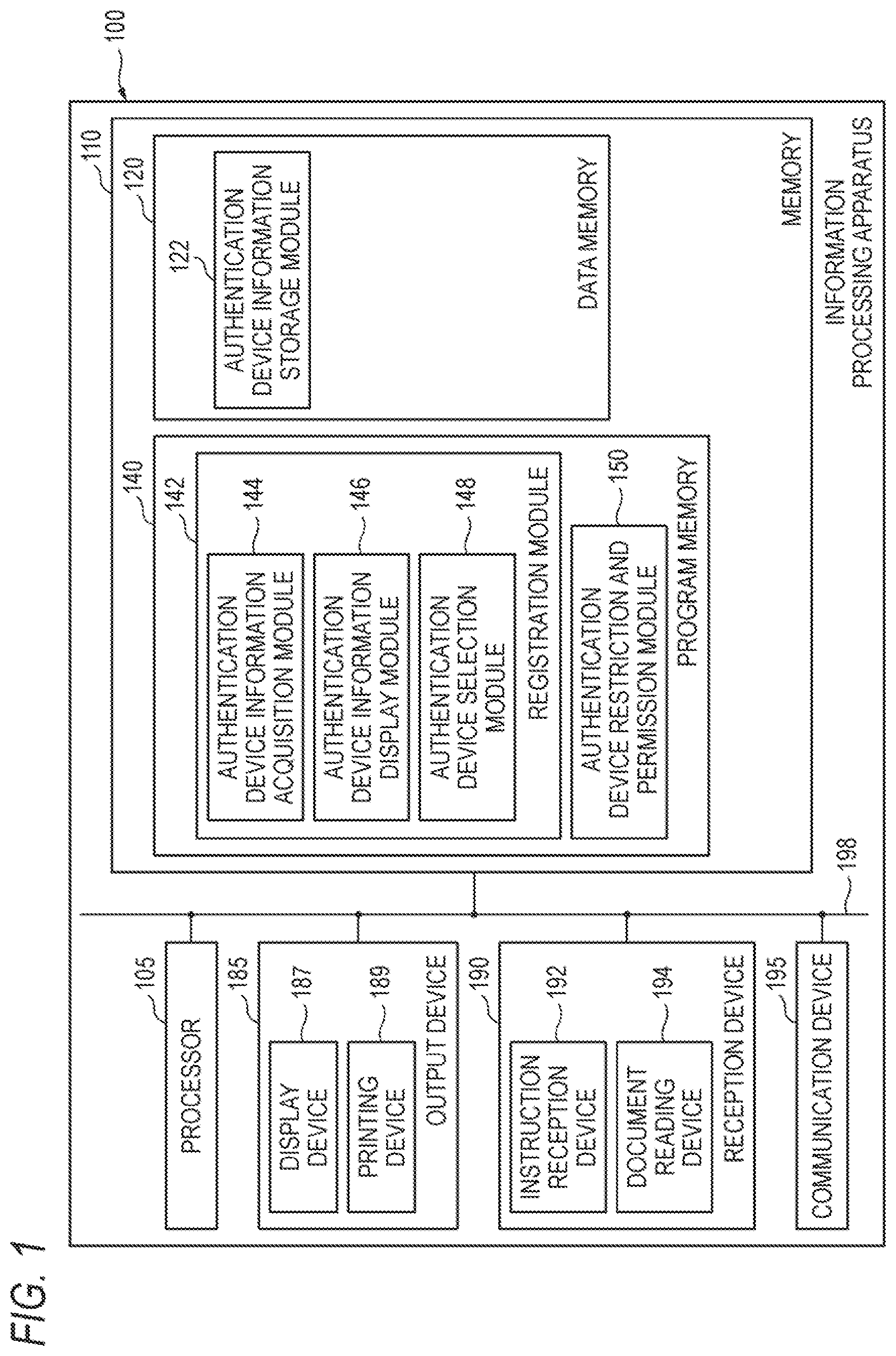 Patent US12323419 — Information processing apparatus, method, and computer readable medium — Figure 1
