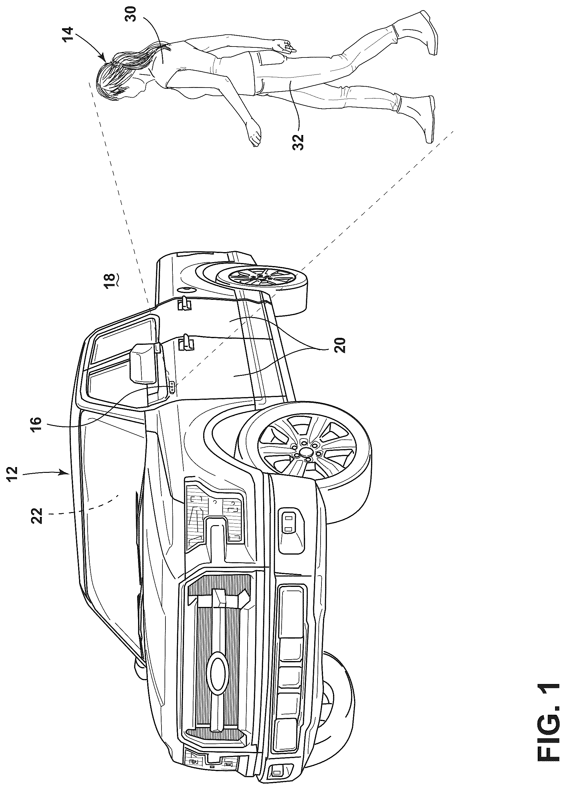 Patent US12323420 — Biometric service evaluation architecture for a vehicle — Figure 1