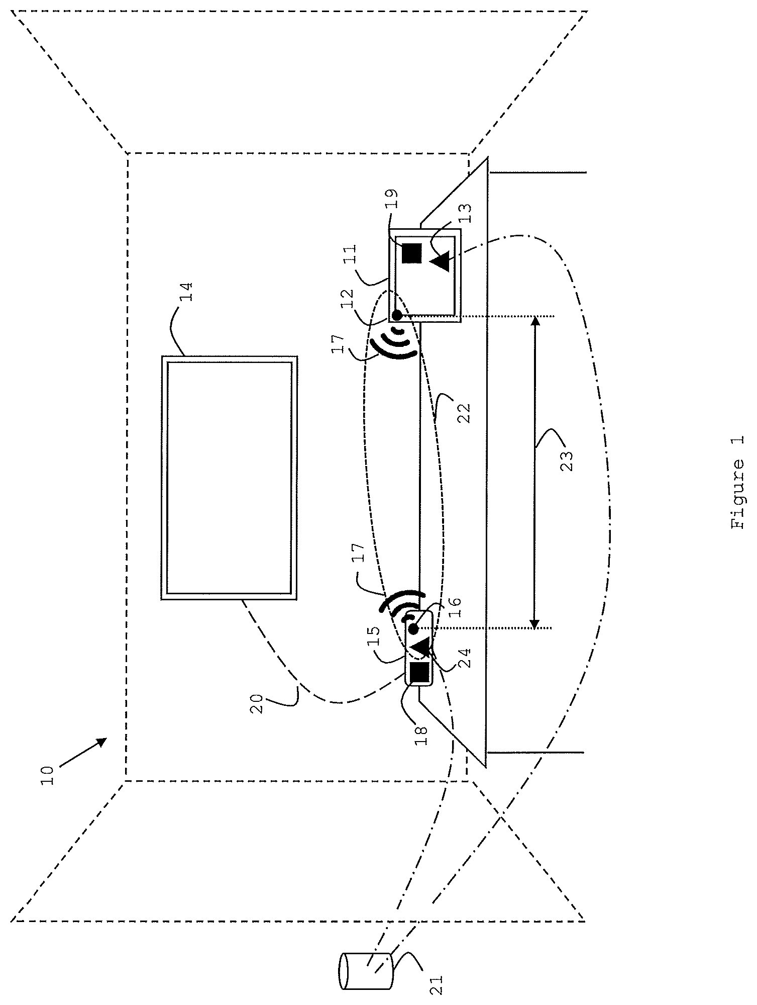 Patent US12323472 Figure 1 – User-centric connections to a location comprising digital collaboration tools