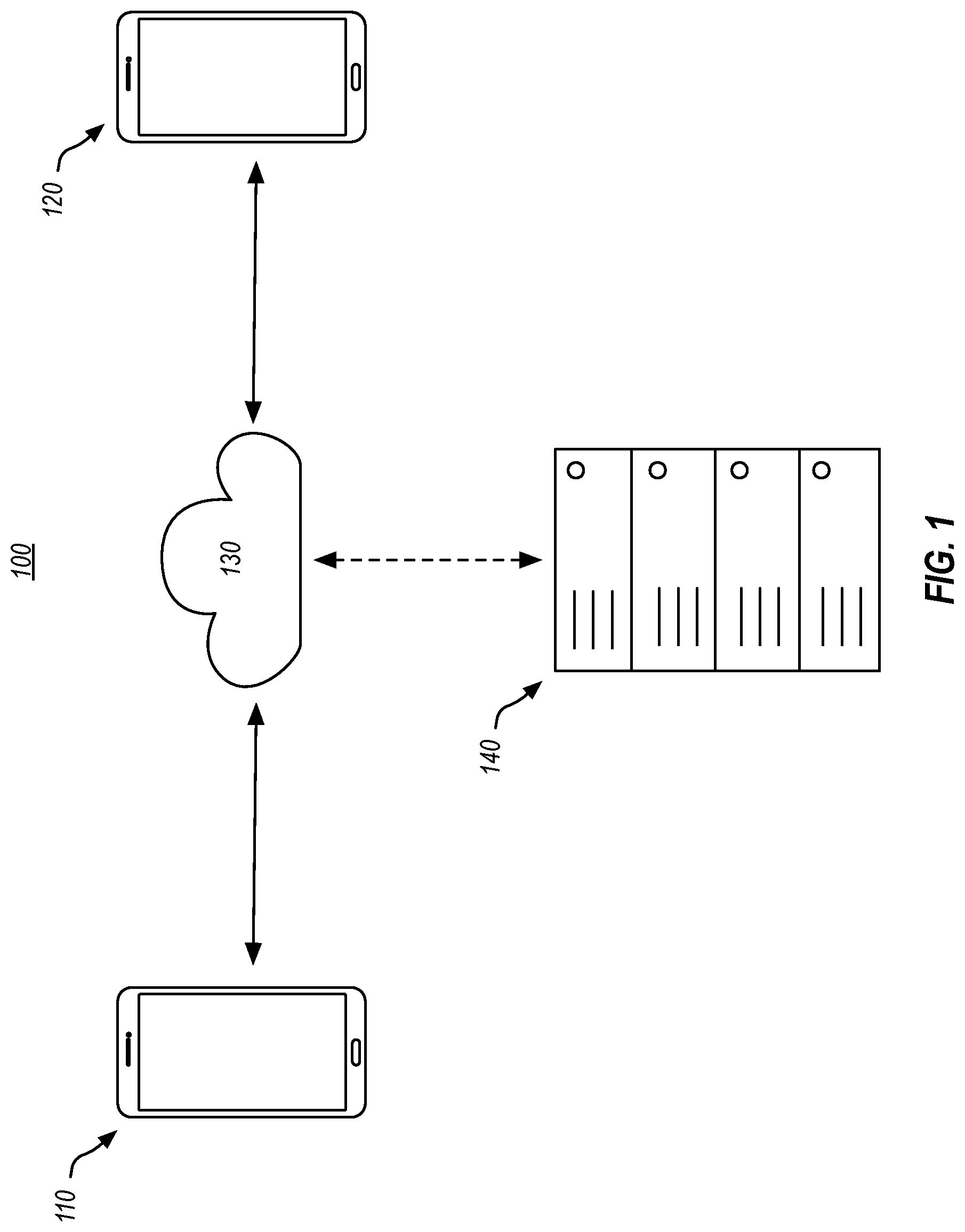 Patent US12323477 — Dynamic syncing of content within a communication interface — Figure 1