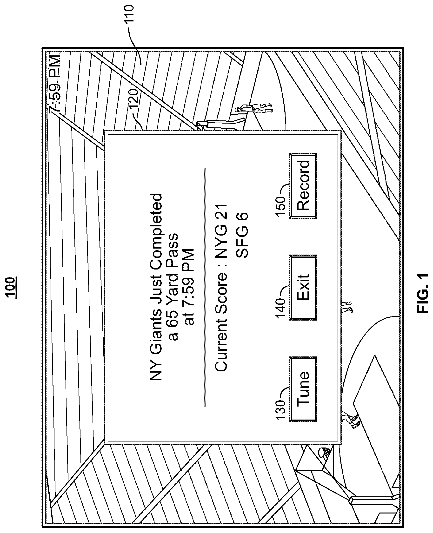 Patent US12323496 — Systems and methods for dynamically adjusting notification frequency for an event — Figure 1