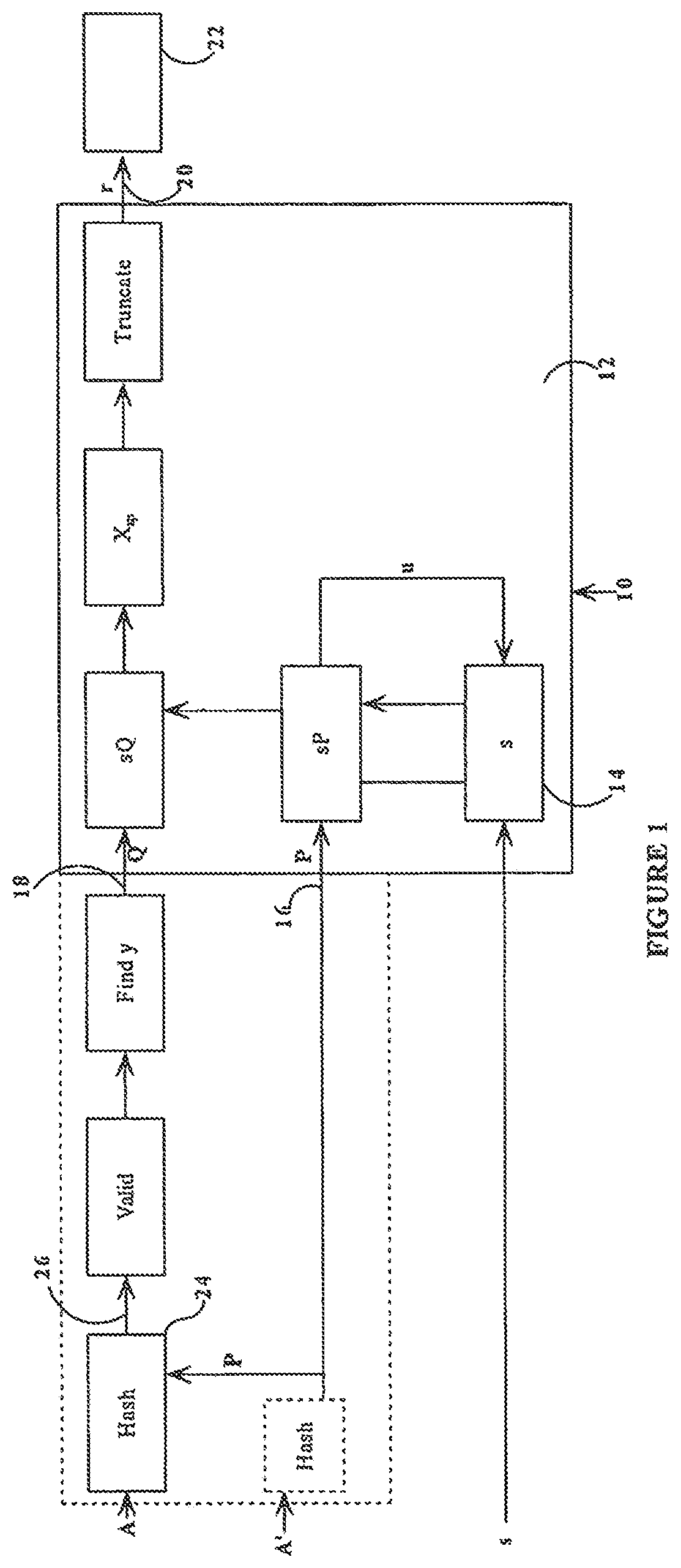Patent US12323514 Figure 1 – Elliptic curve random number generation