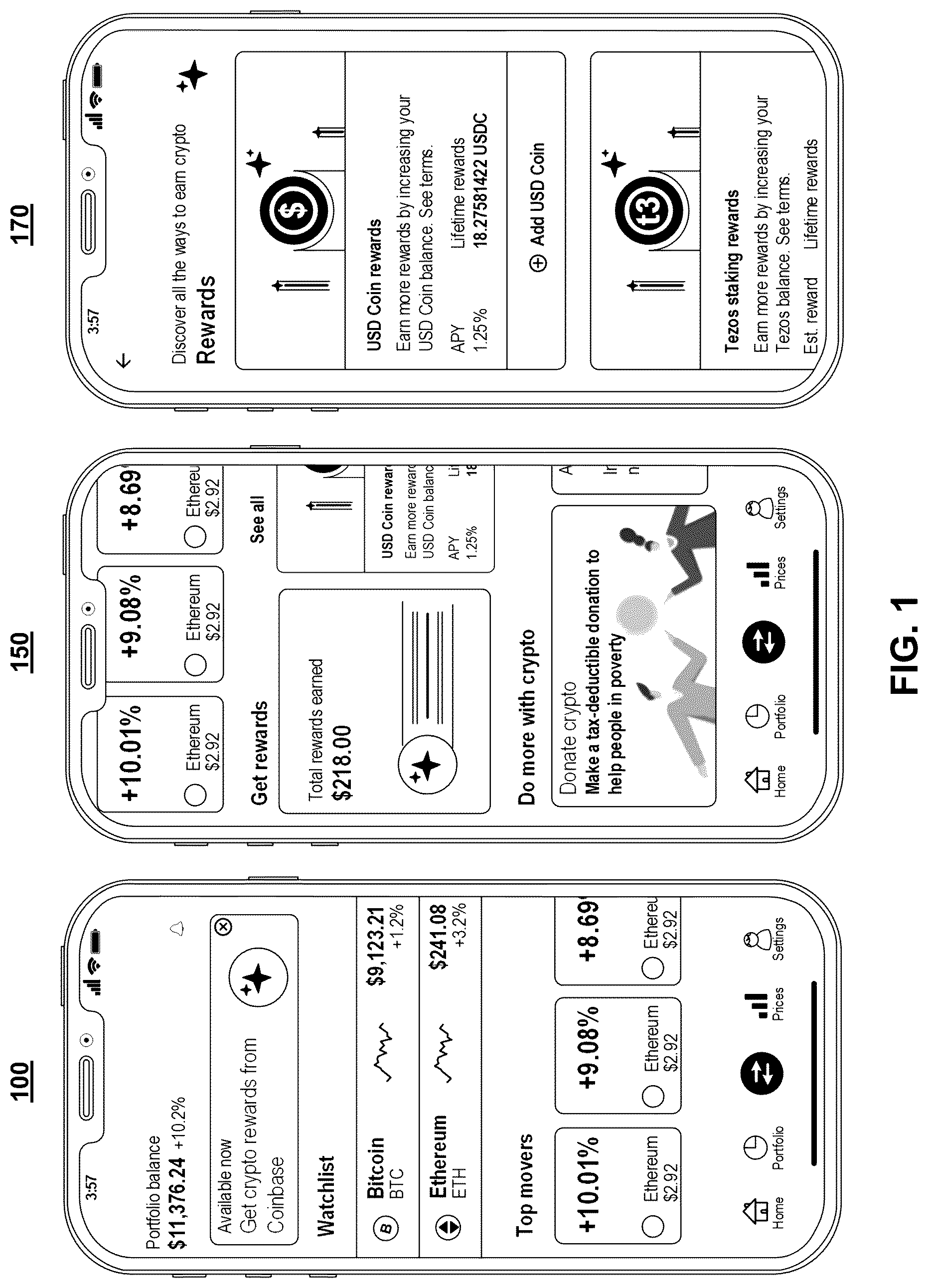 Patent US12323530 — Systems and methods for managing partial private keys for cryptography-based, storage applications used in blockchain operations for decentralized applications — Figure 1