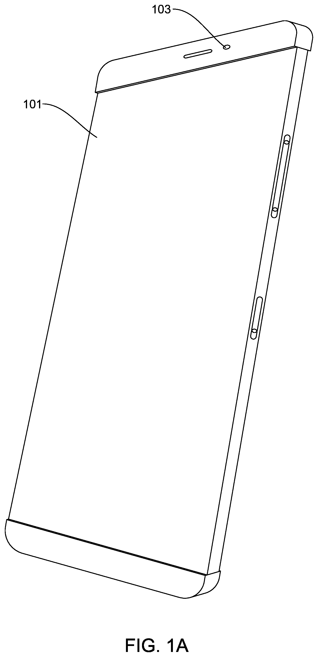 Patent US12323542 — Electronic device with symmetrical display screens and reversible camera — Figure 1