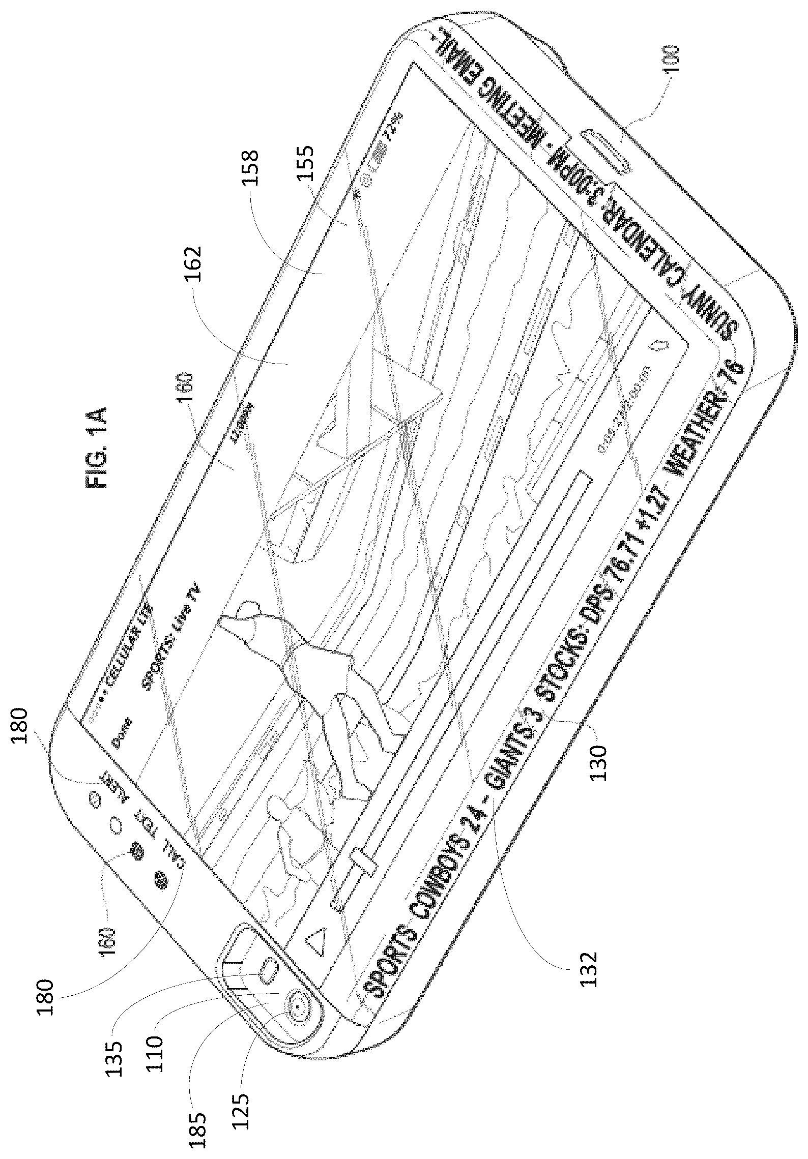 Patent US12323550 Figure 1 – Systems and methods for controlling a mobile device cover