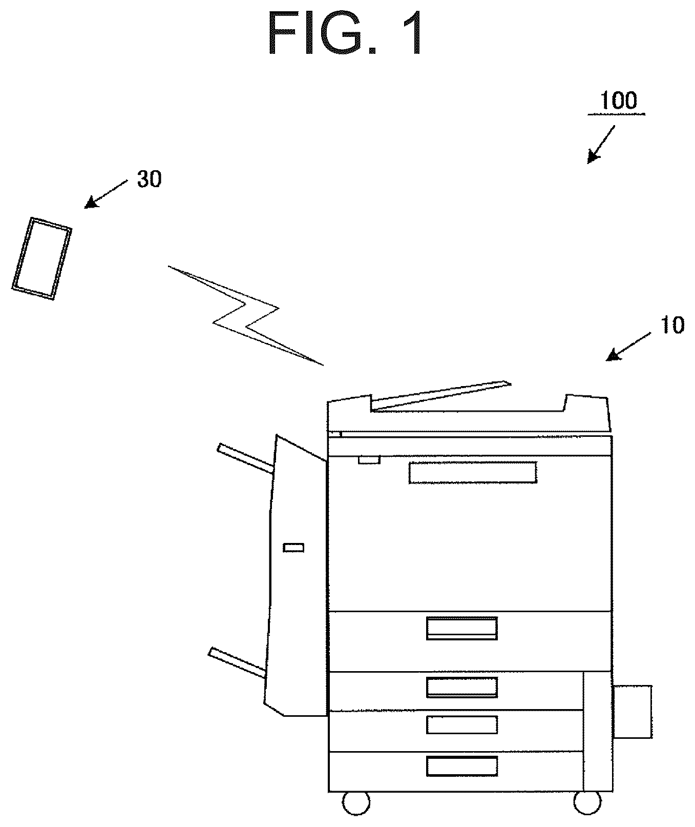 Patent US12323566 — Image processing device, output system, and output method — Figure 1