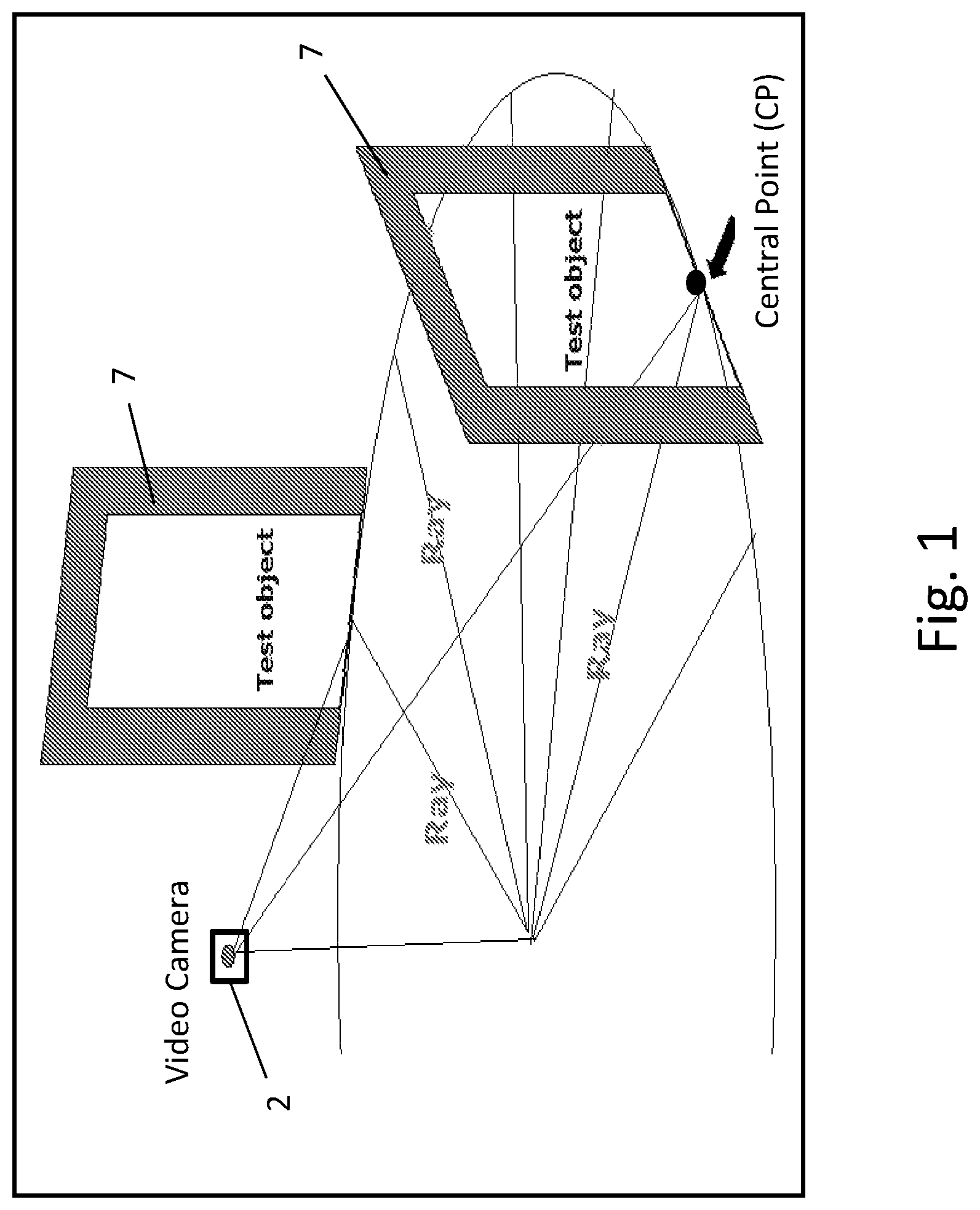Patent US12323575 — Dimensional calibration of the field-of-view of a single camera — Figure 1