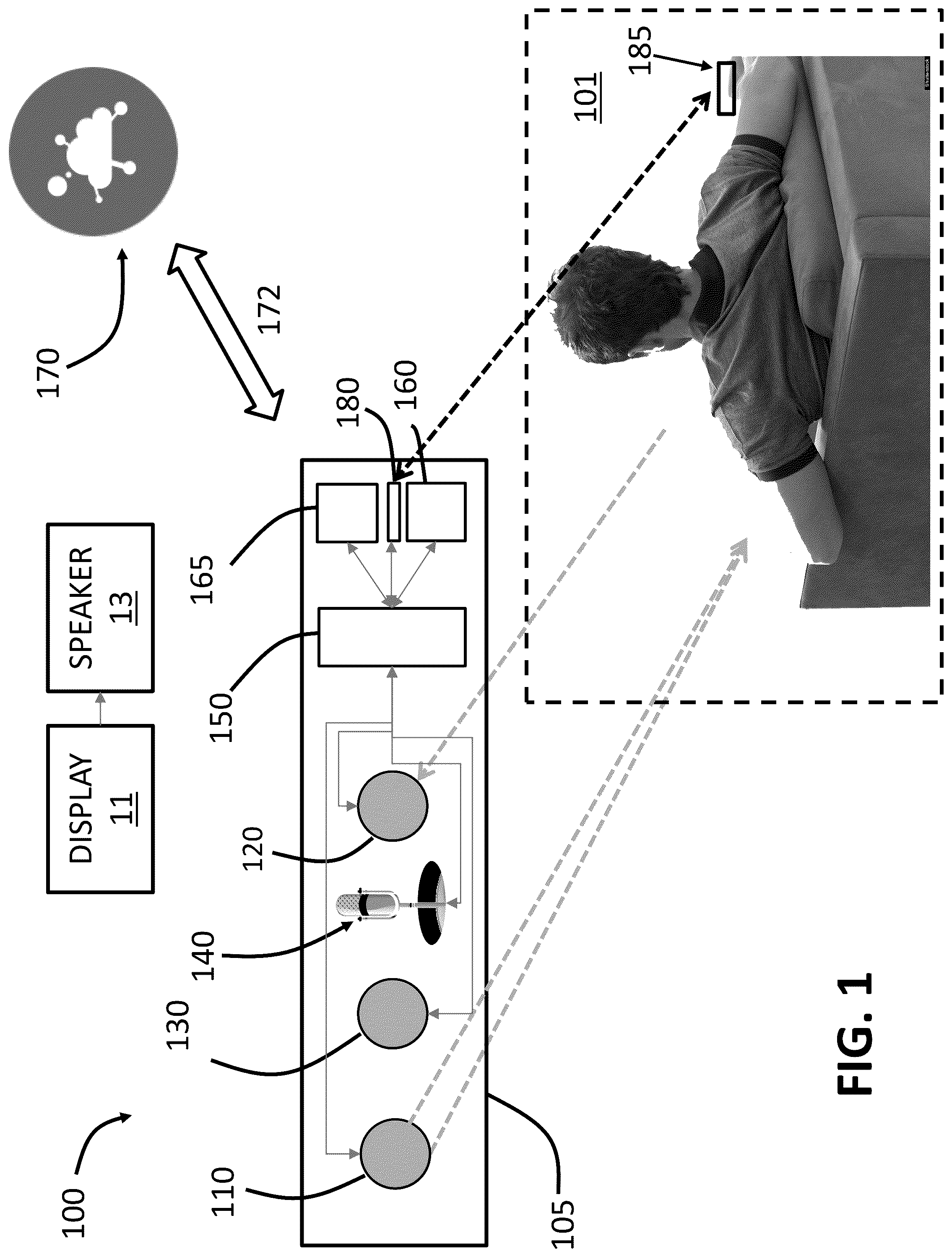 Patent US12323656 — Systems and methods for assessing viewer engagement — Figure 1