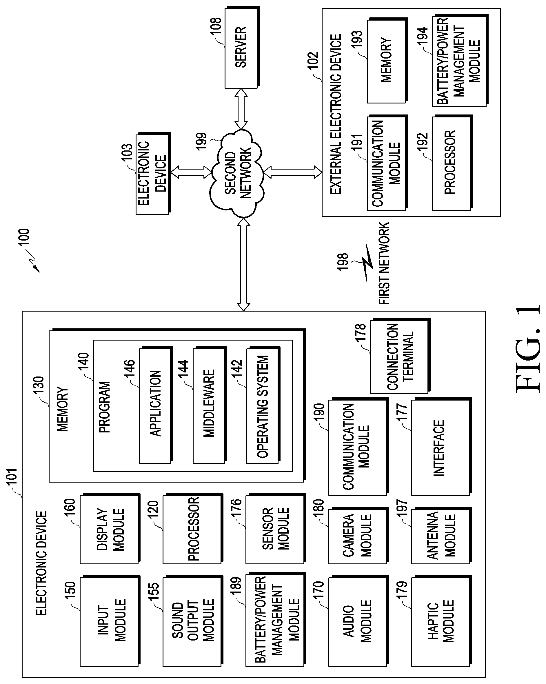 Patent US12323690 Figure 1 – Wearable electronic device for controlling camera module and method for operating thereof