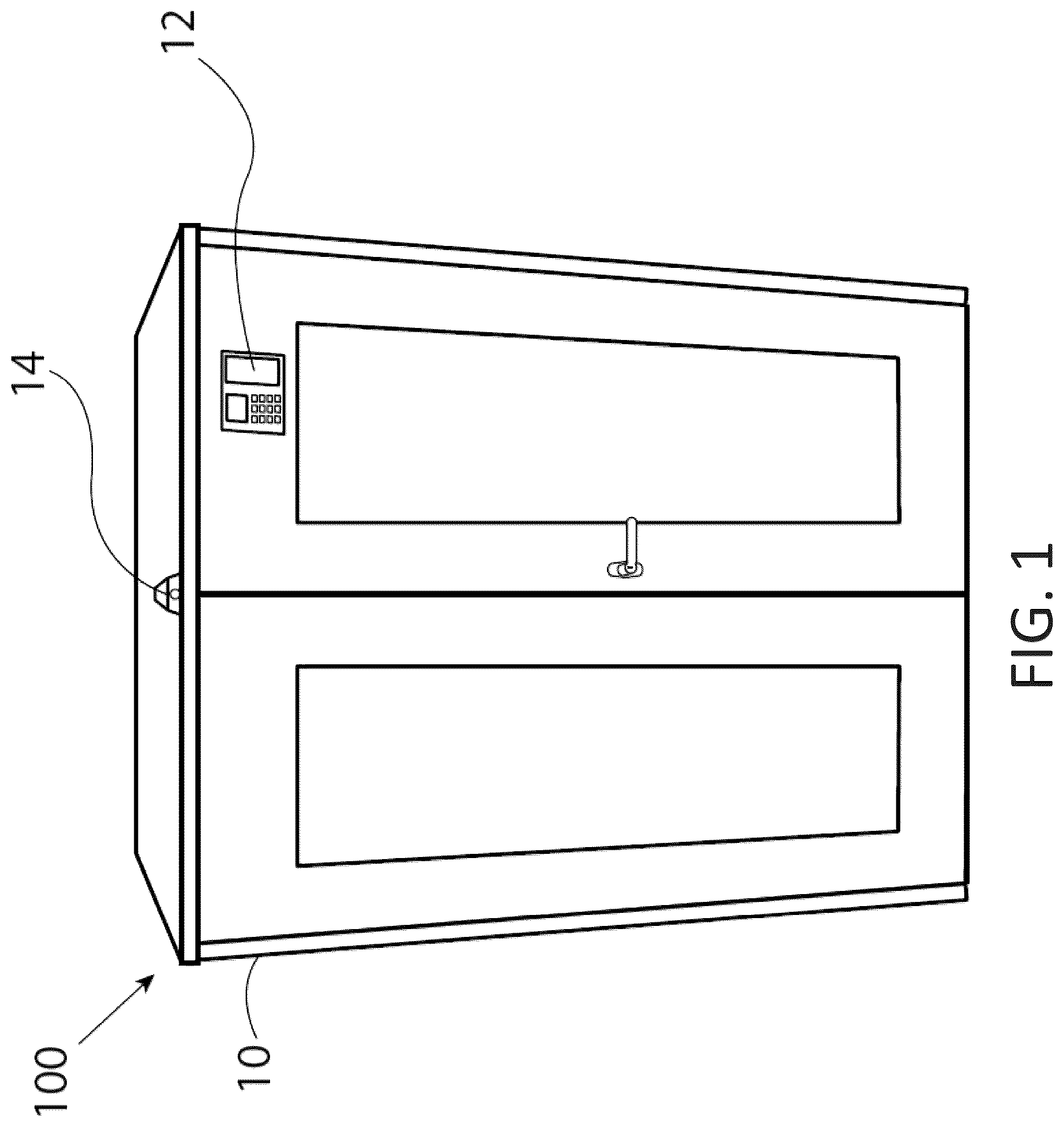 Patent US12323743 — Storage room with inventory control — Figure 1