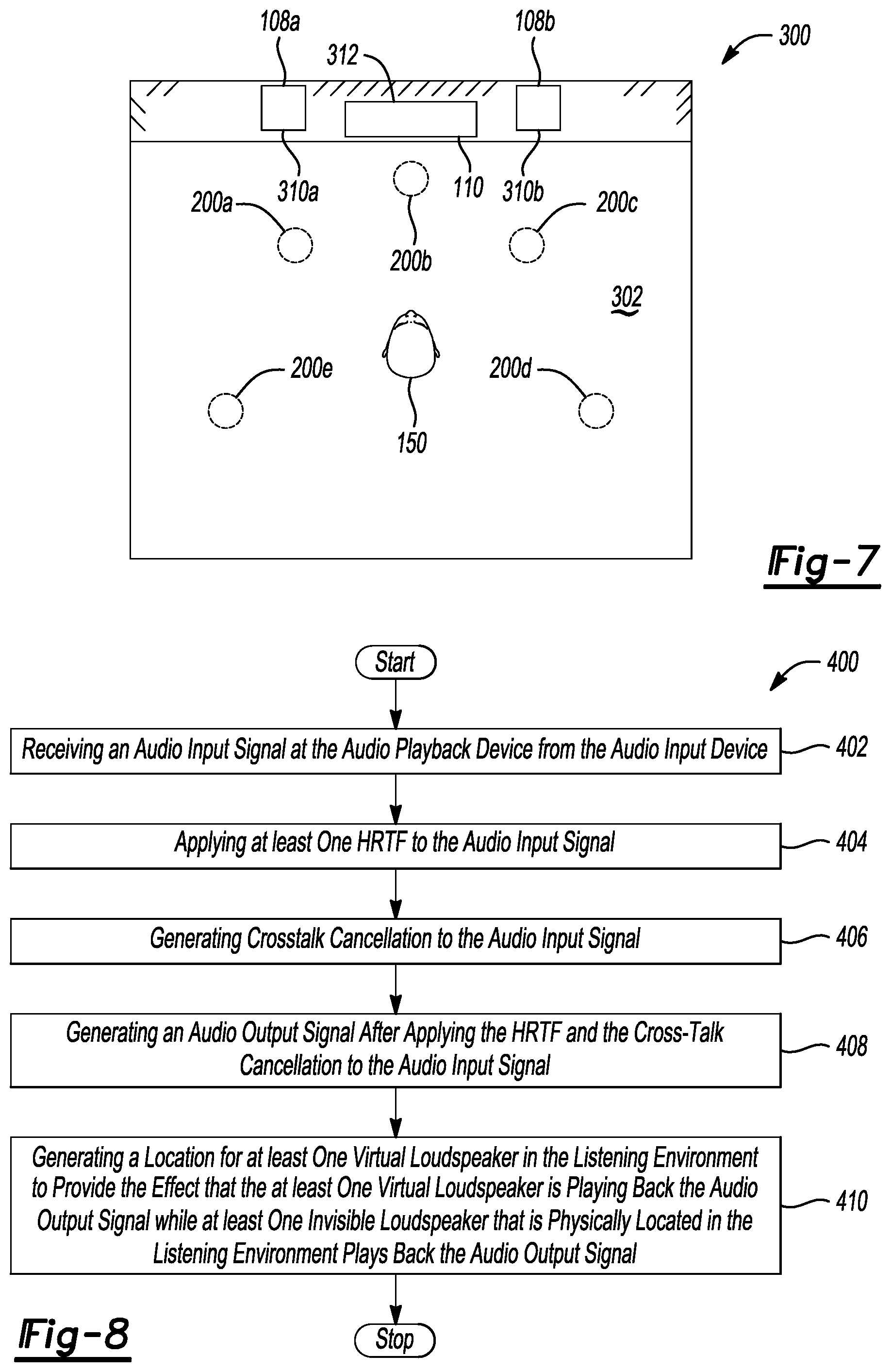 Patent US12323784 Figure 4 – System and method for virtual sound effect with invisible loudspeaker(s)