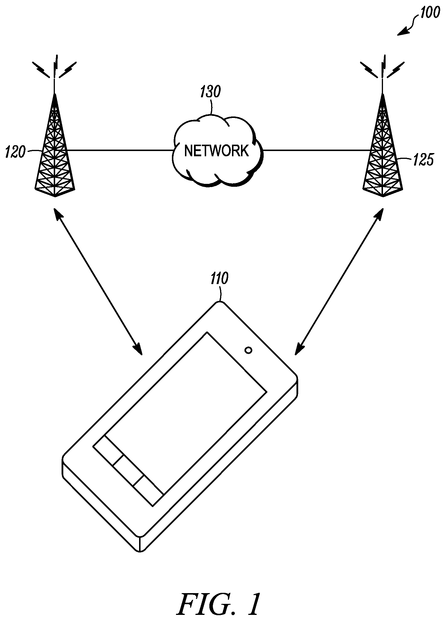 Patent US12323925 — Method and apparatus for reporting an indication of downlink reference signals — Figure 1