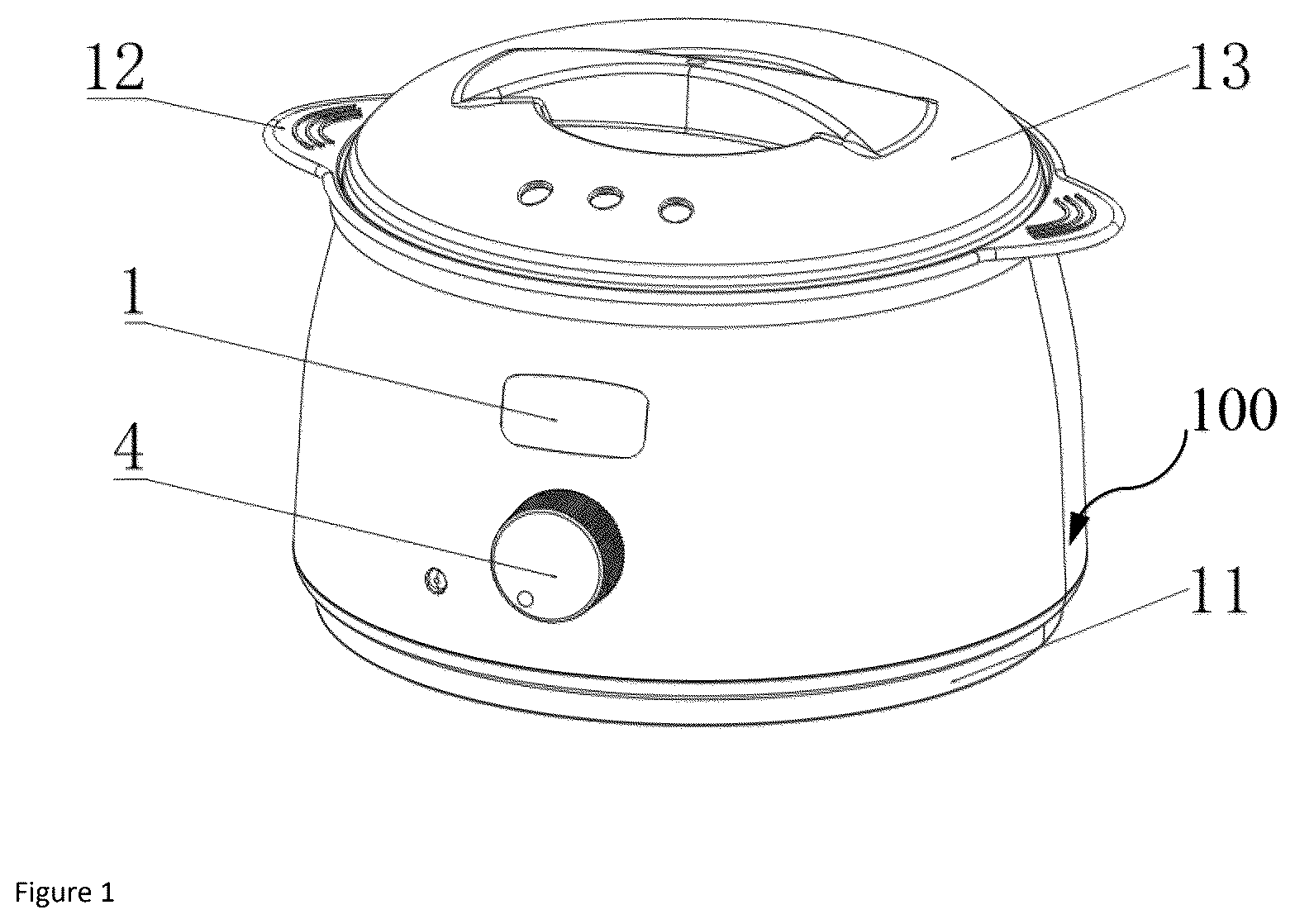 Patent US12324062 Figure 1 – Wax melting device