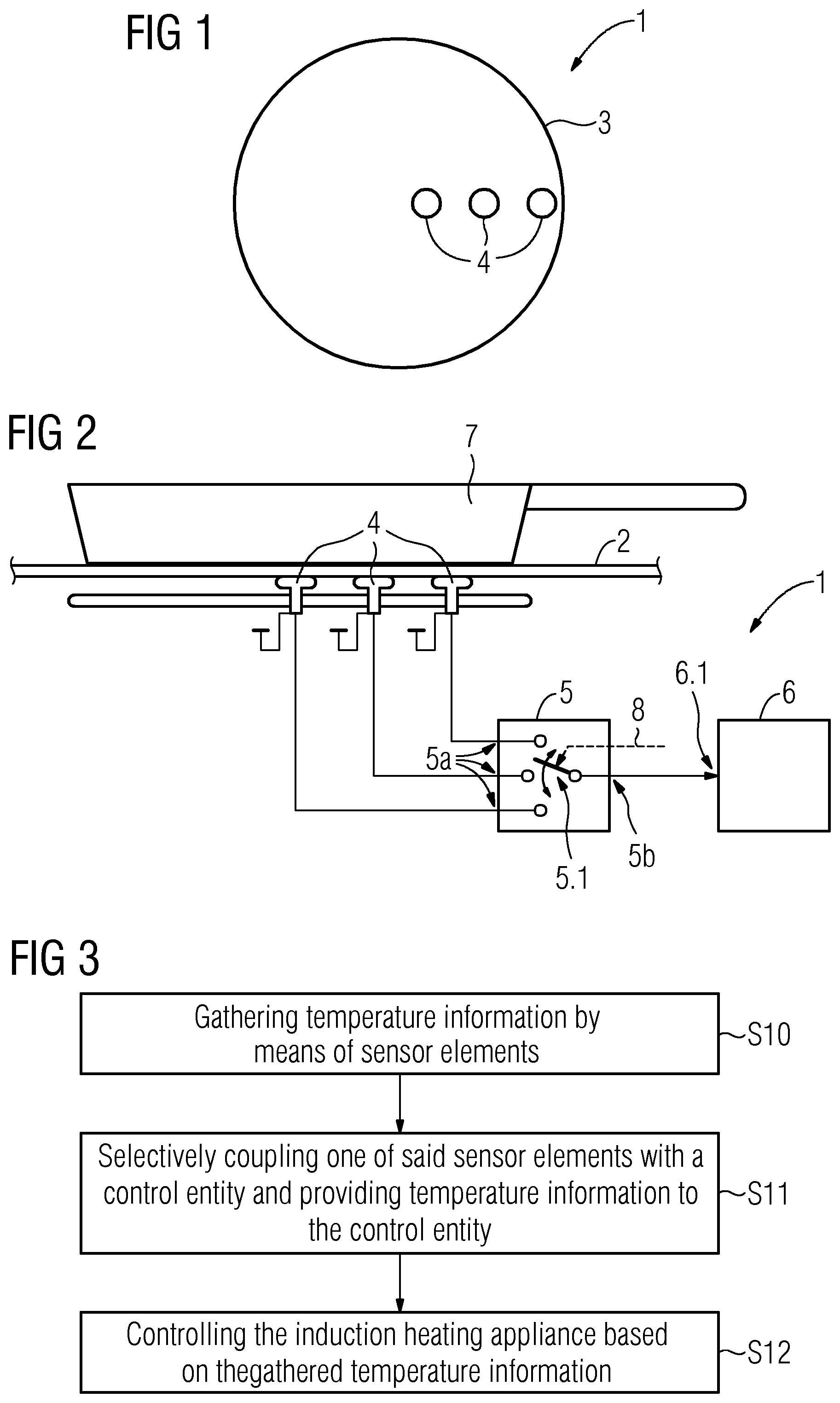 Patent US12324079 — Household cooking hob — Figure 1