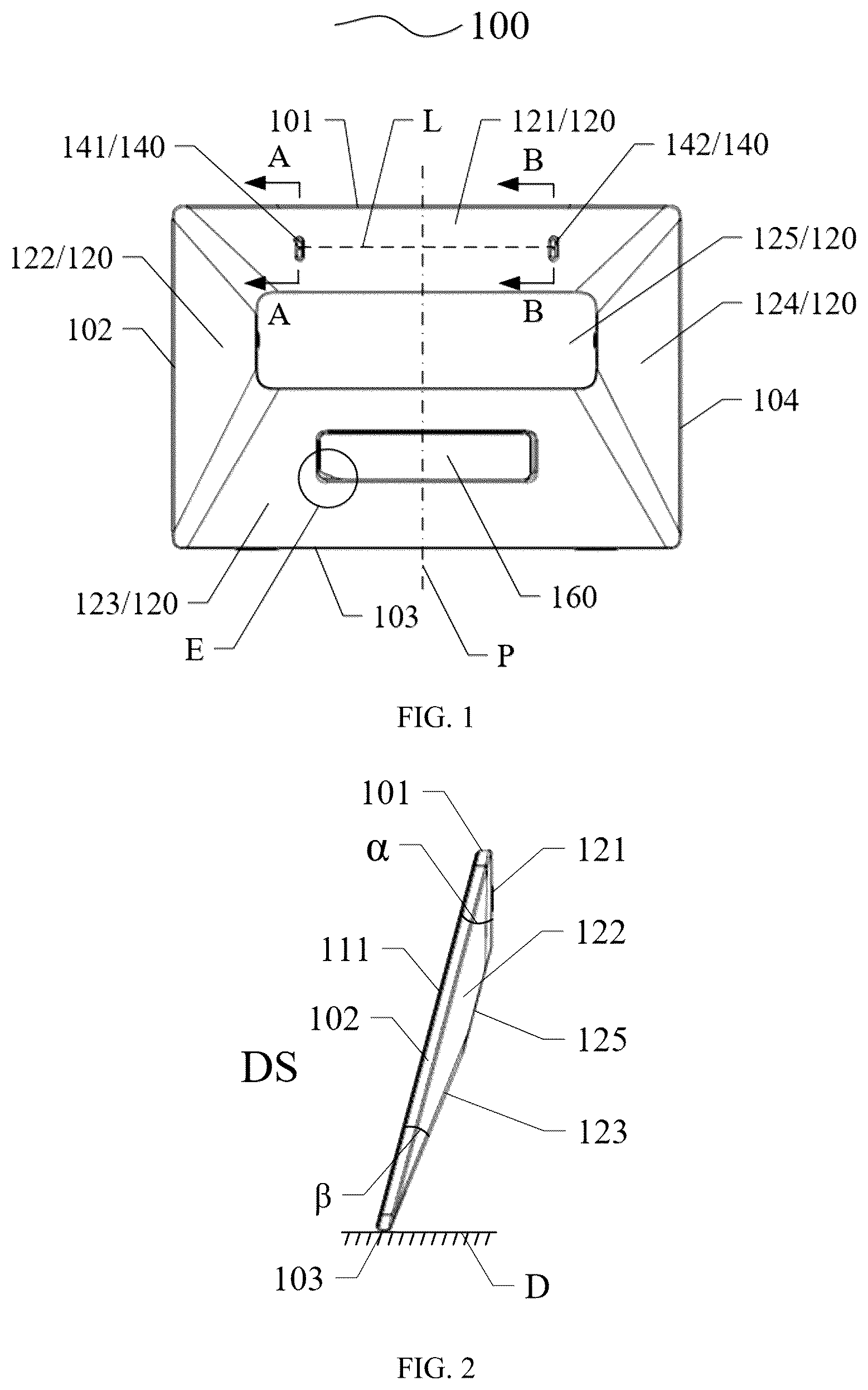 Patent US12324109 — Electronic display board system, electronic display board, and support stage — Figure 1