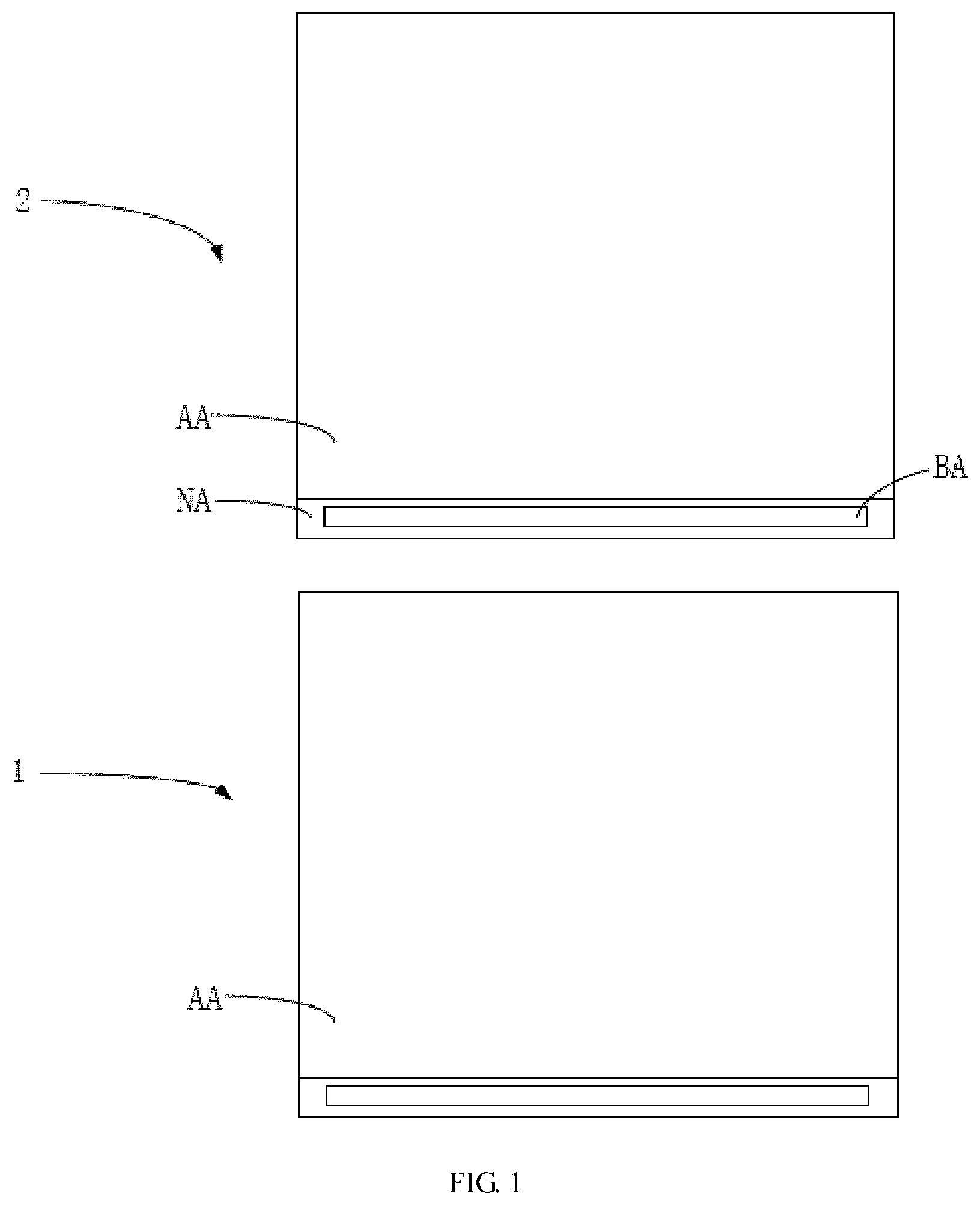 Patent US12324118 Figure 1 – Splicing screen and display device