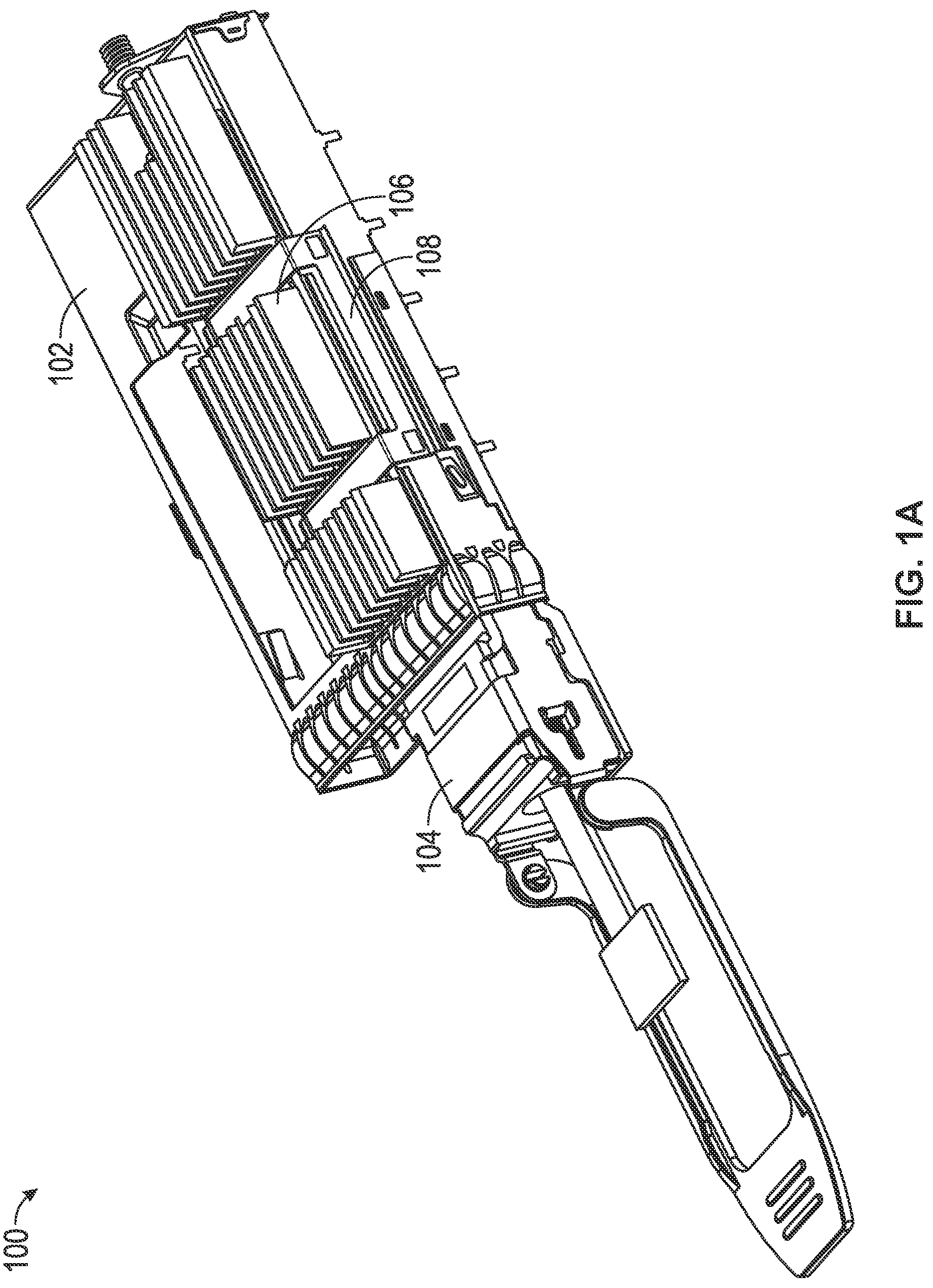 Patent US12324129 — Actuating heatsink for pluggable modules — Figure 1