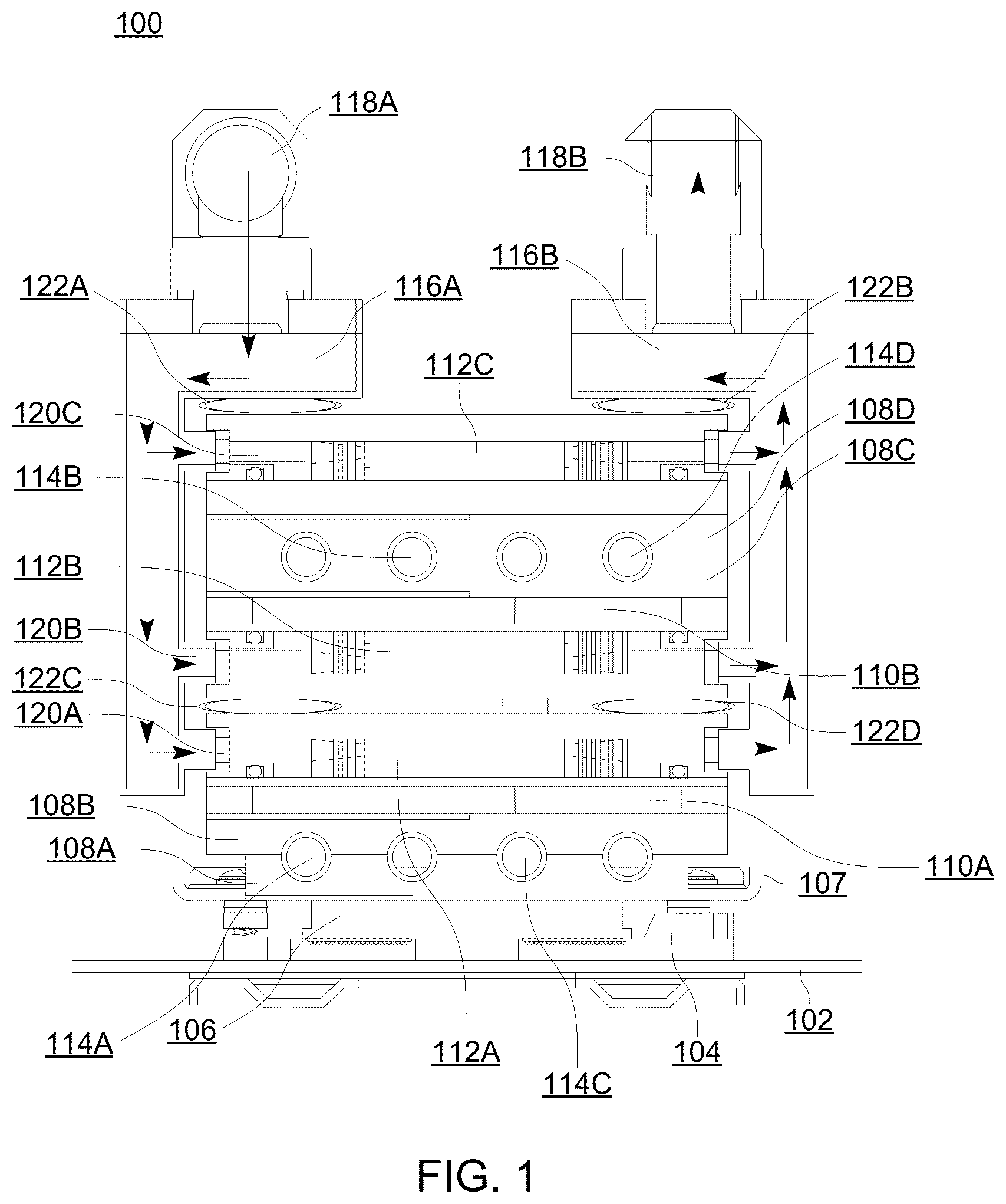 Patent US12324130 Figure 1 – Component cooler with spring mechanism
