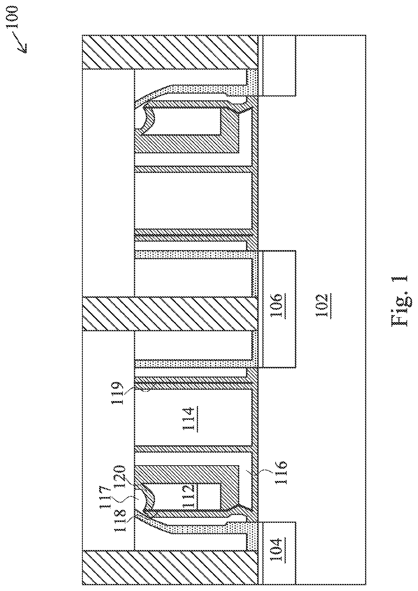Patent US12324156 Figure 1 – Memory devices and method of fabricating same