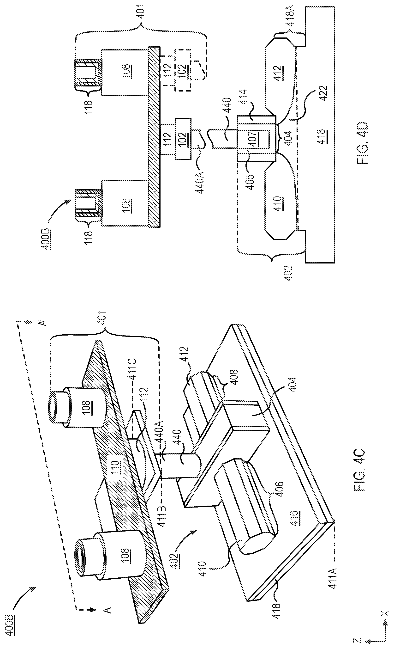 Patent US12324163 Figure 8 – Planar capacitors with shared electrode and methods of fabrication