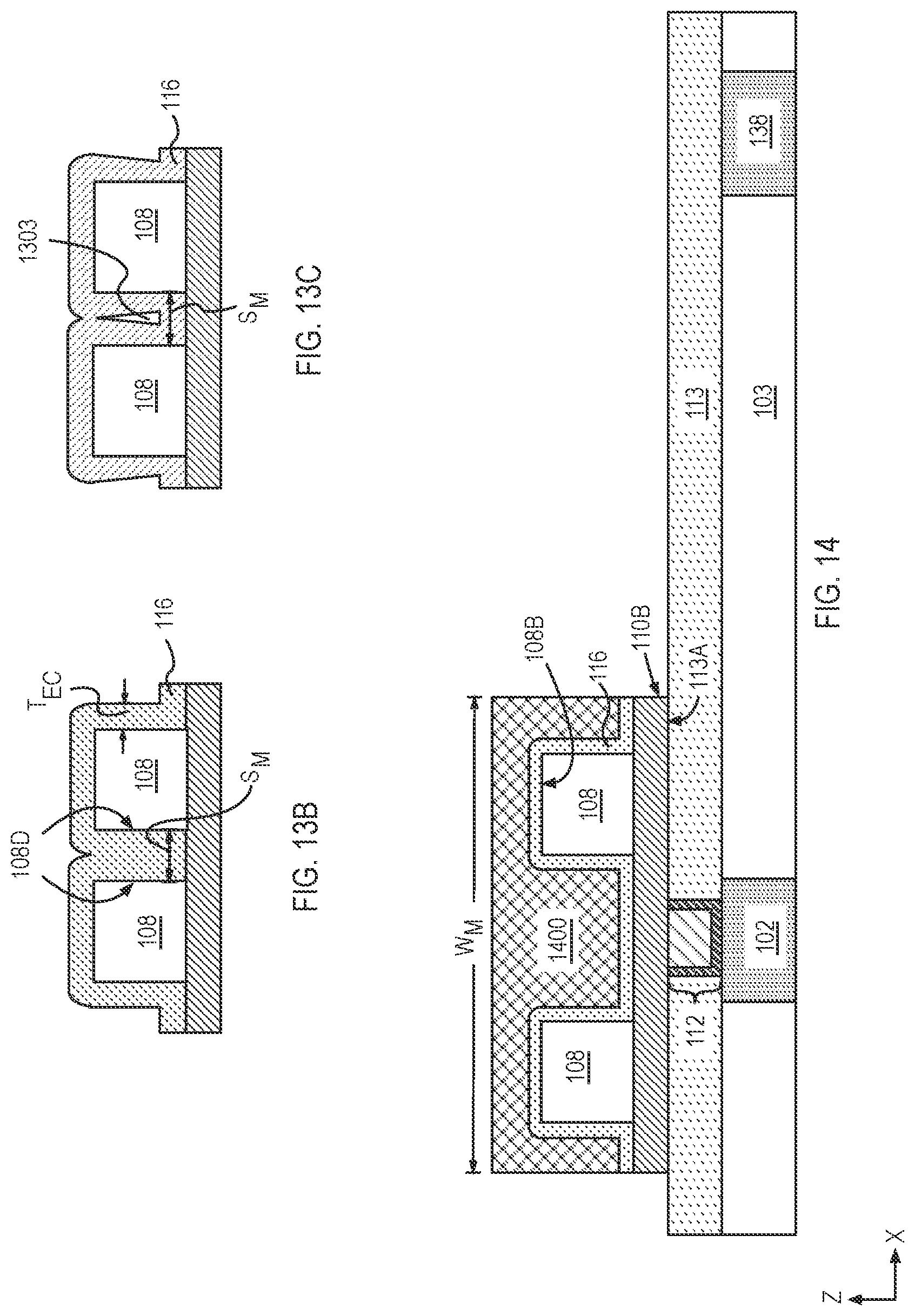Patent US12324163 Figure 19 – Planar capacitors with shared electrode and methods of fabrication