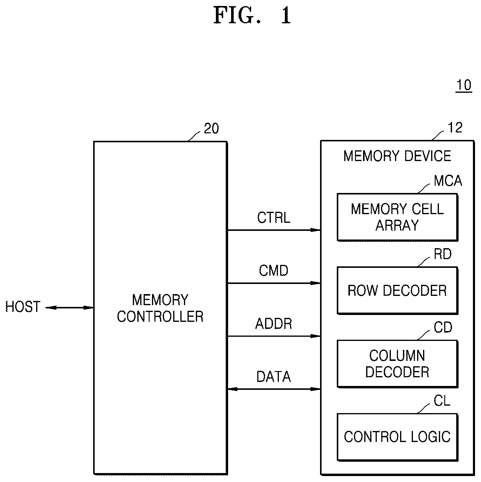 Patent US12324166 — Resistive memory device — Figure 1