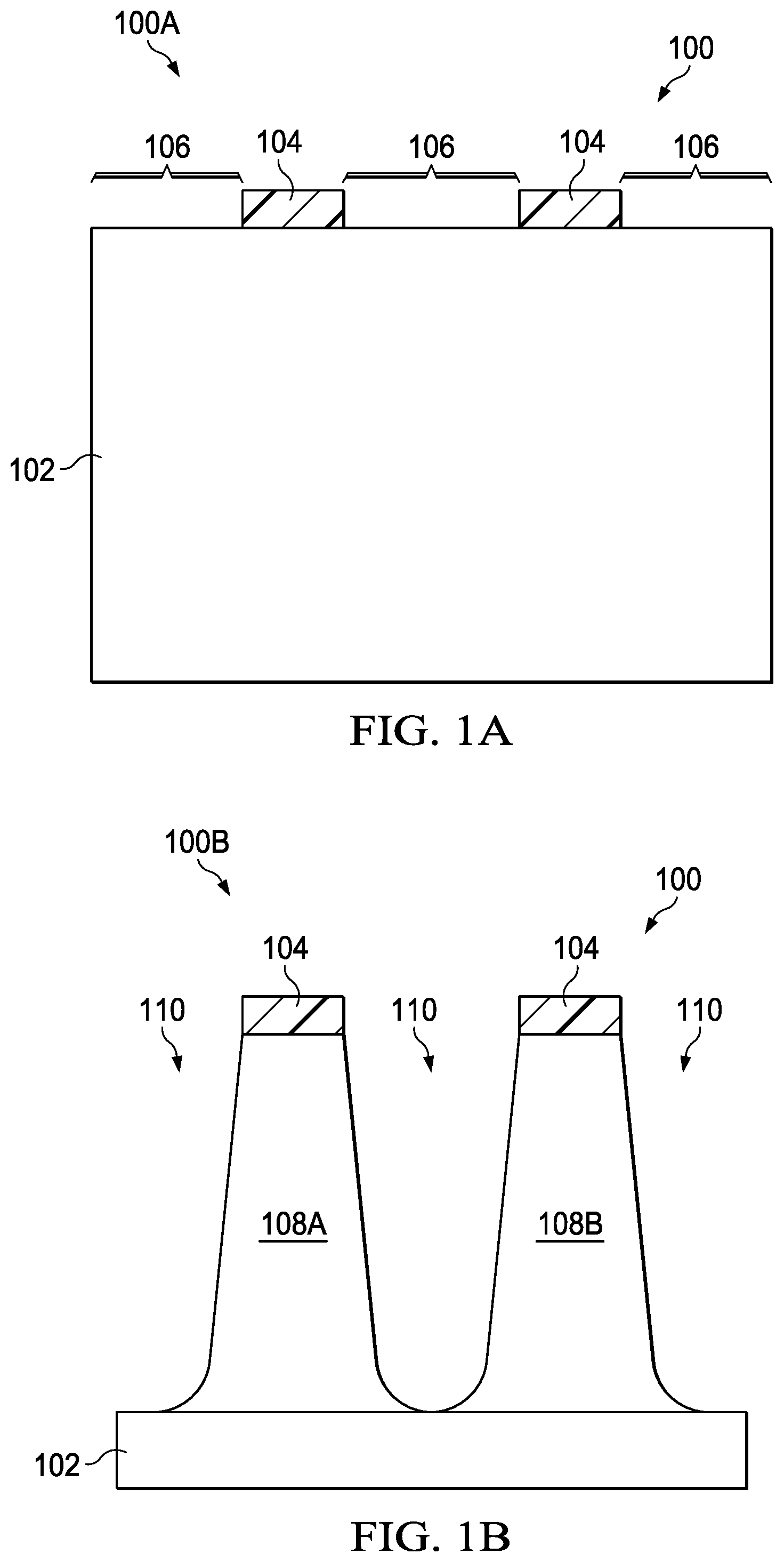 Patent US12324176 Figure 1 – Implant blocking for a trench or FinFET without an additional mask