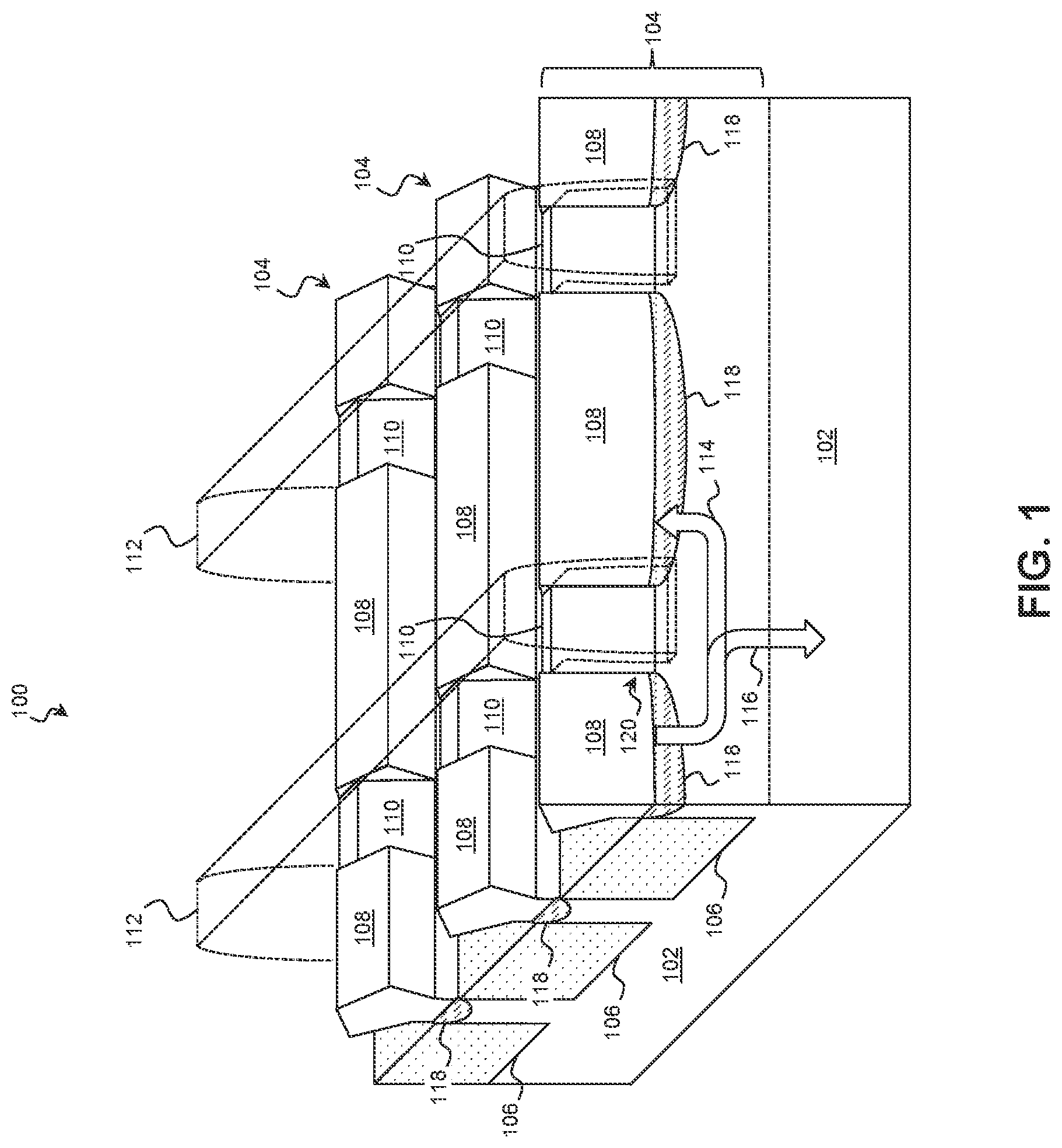 Patent US12324201 — Integrated circuit device with source/drain barrier — Figure 1