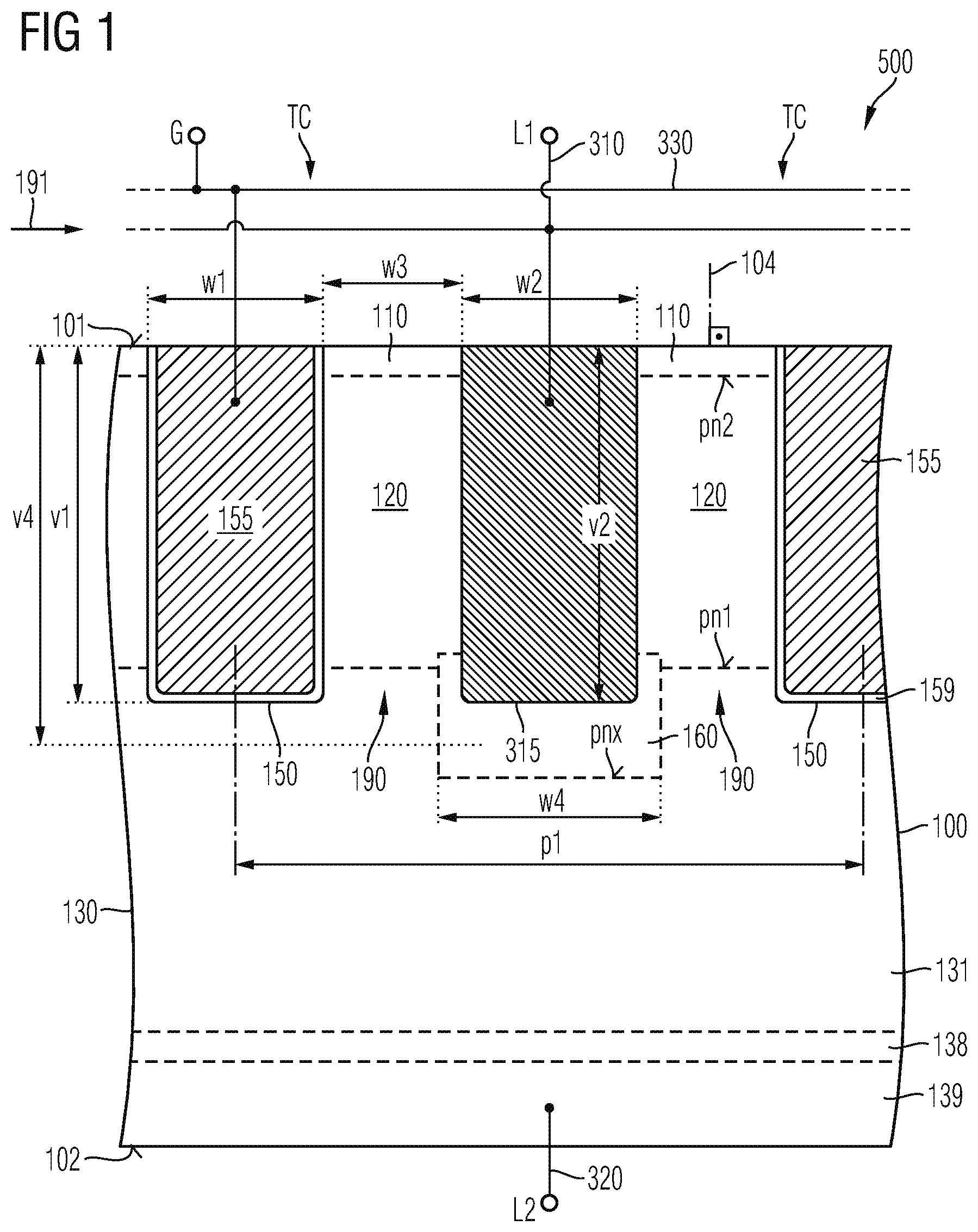 Patent US12324203 — Method for producing a silicon carbide semiconductor component — Figure 1