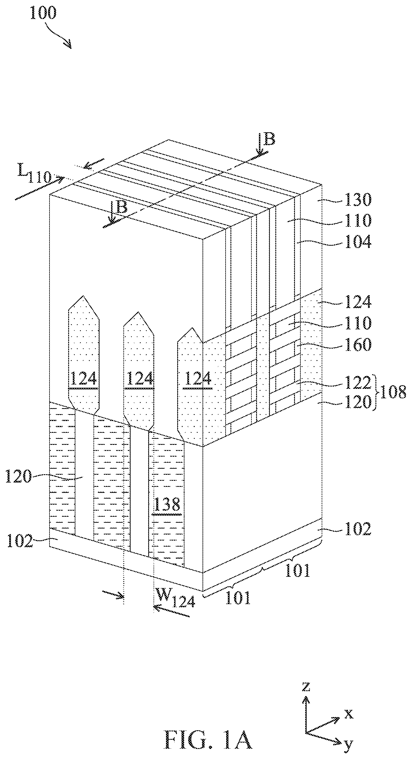 Patent US12324209 Figure 1 – Spacer structure for semiconductor device