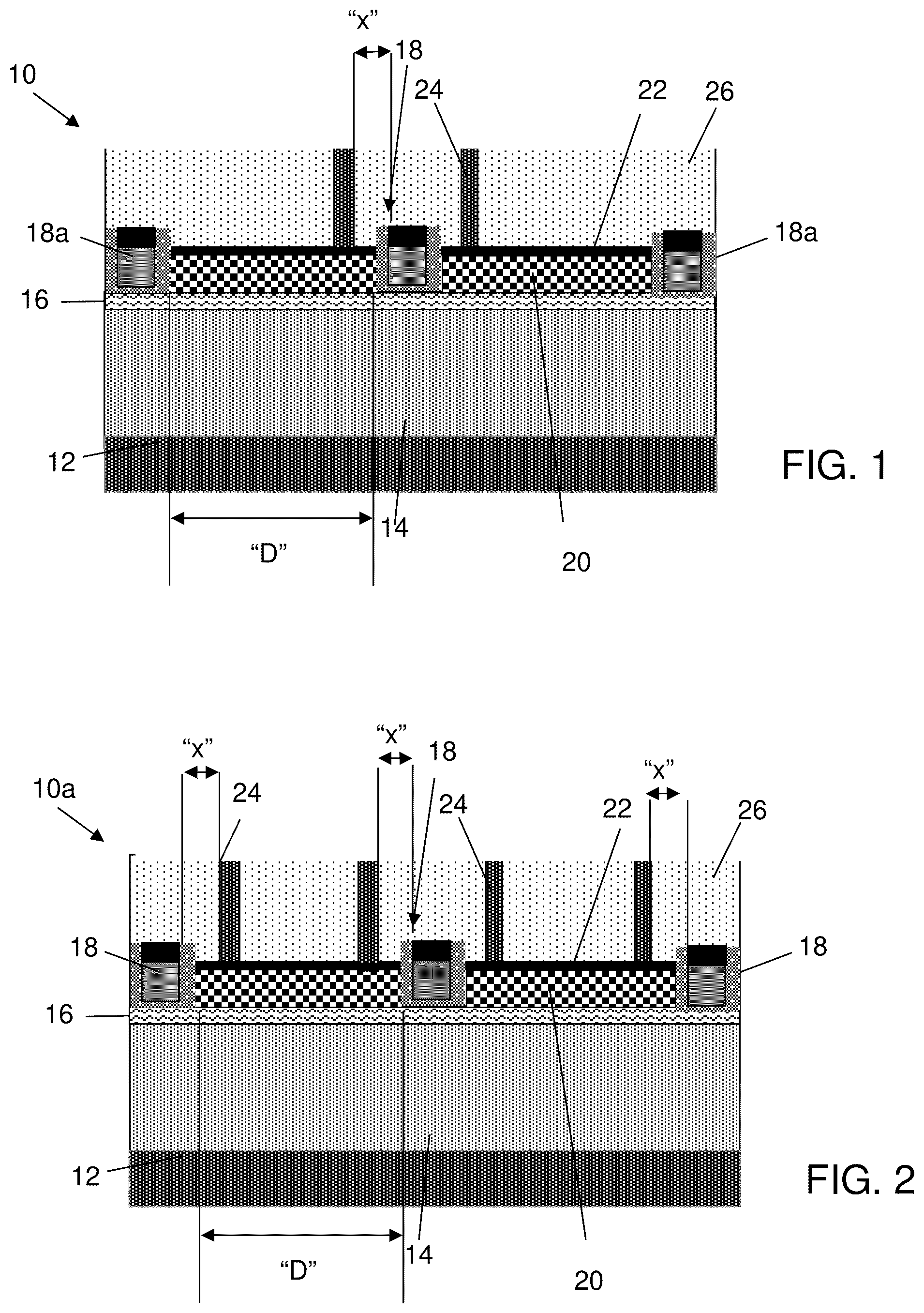 Patent US12324213 — Stress layout optimization for device performance — Figure 1