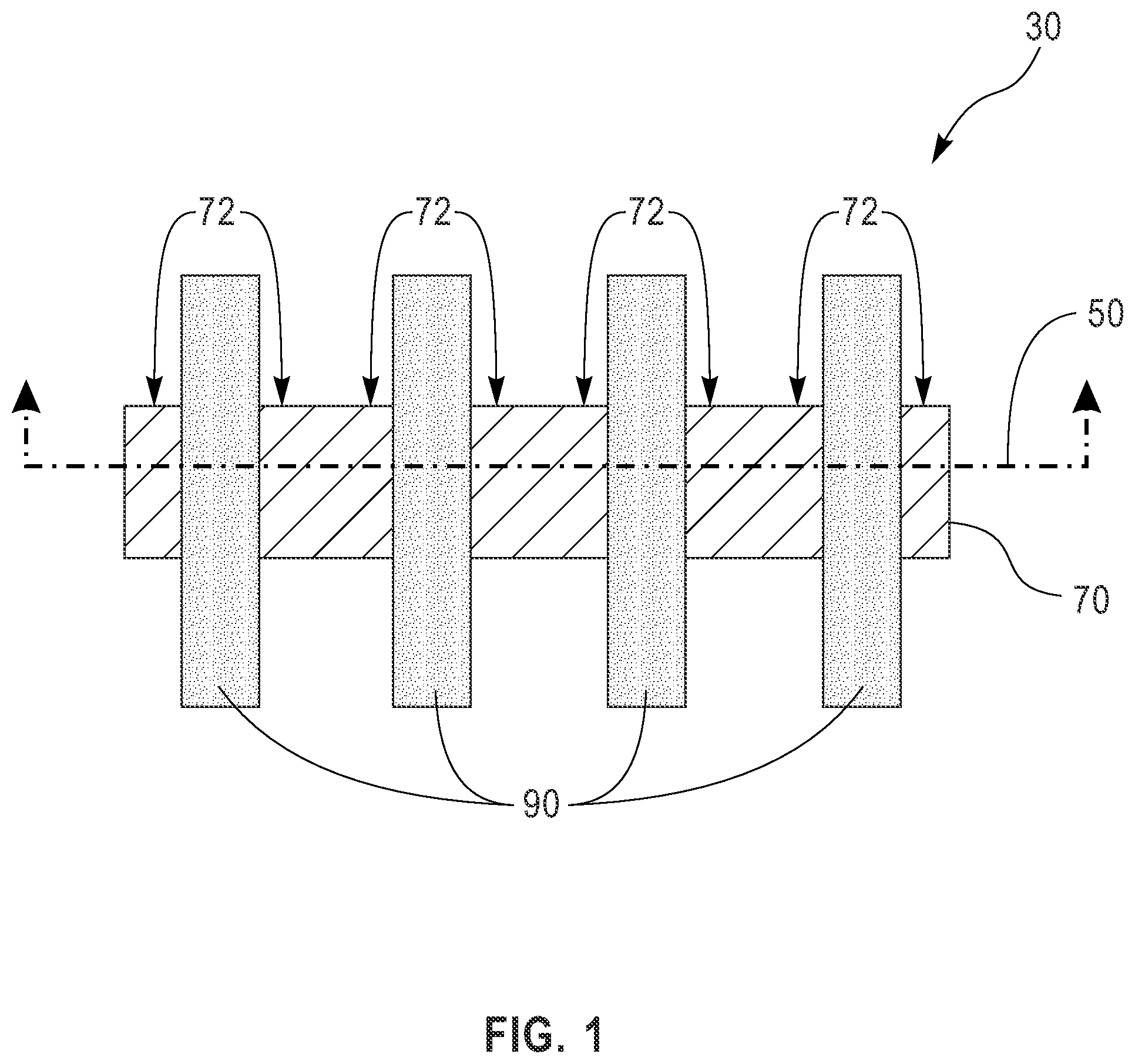 Patent US12324237 — Diffusion-break region in stacked-FET integrated circuit device — Figure 1