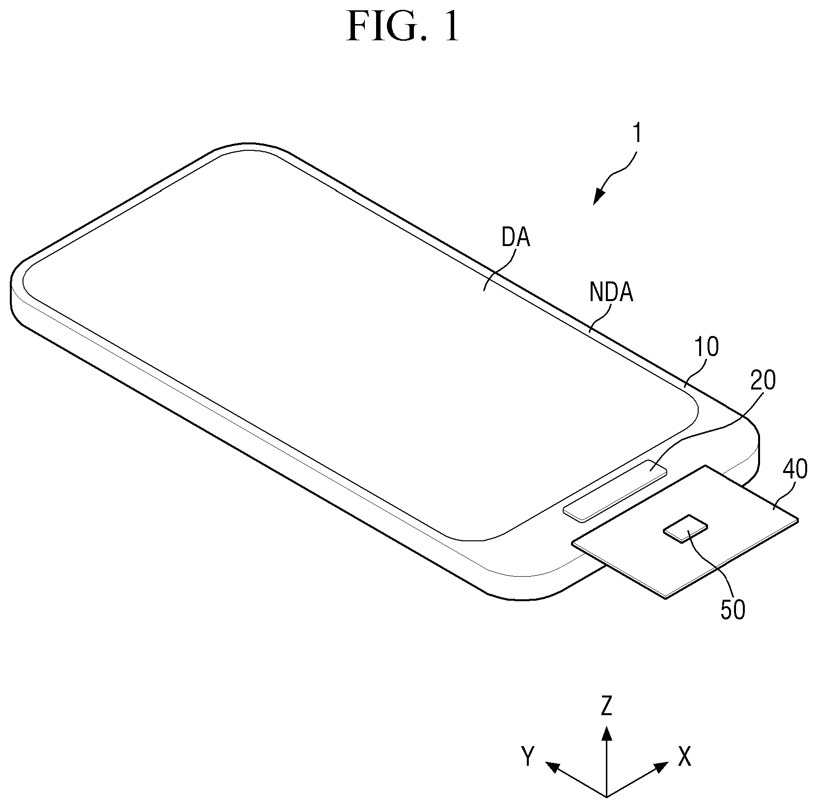 Patent US12324271 — Method of aligning light emitting elements and method of manufacturing display device using the same — Figure 1