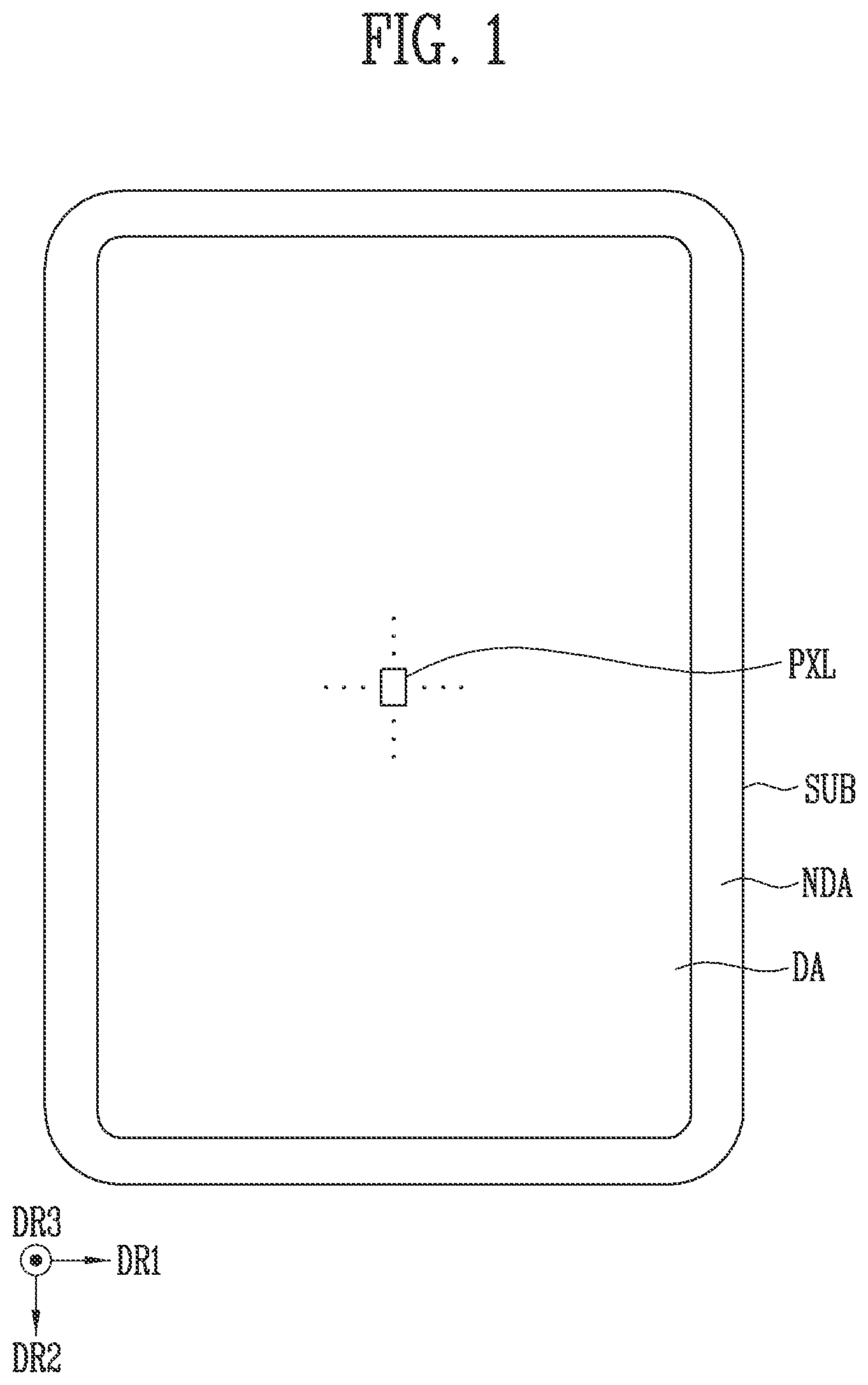 Patent US12324280 — Display device and manufacturing method thereof — Figure 1