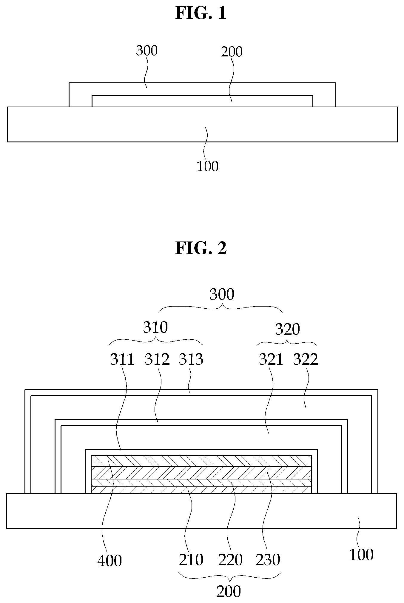 Patent US12324308 — Organic light emitting display device having a resonance structure of proper internal reflection by including a light extraction reduction preventing layer — Figure 1