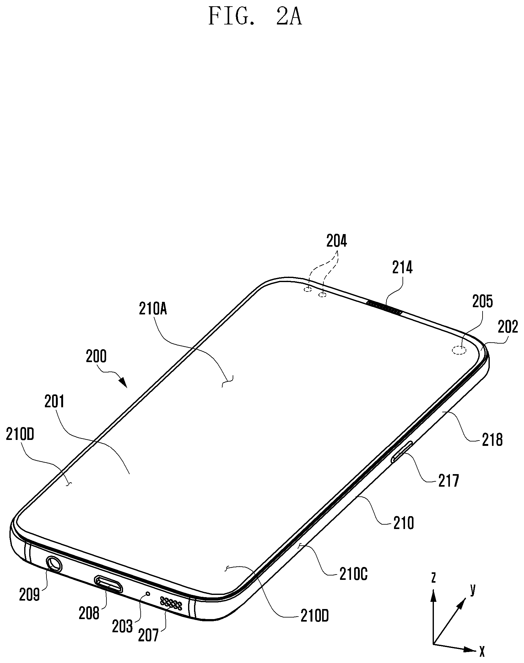 Patent US12324309 Figure 2 – Electronic device including camera module