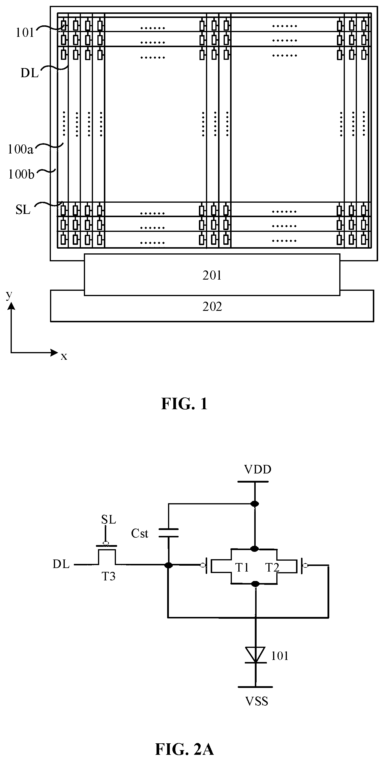 Patent US12324311 — Display panel, pixel driving circuits, and display device — Figure 1