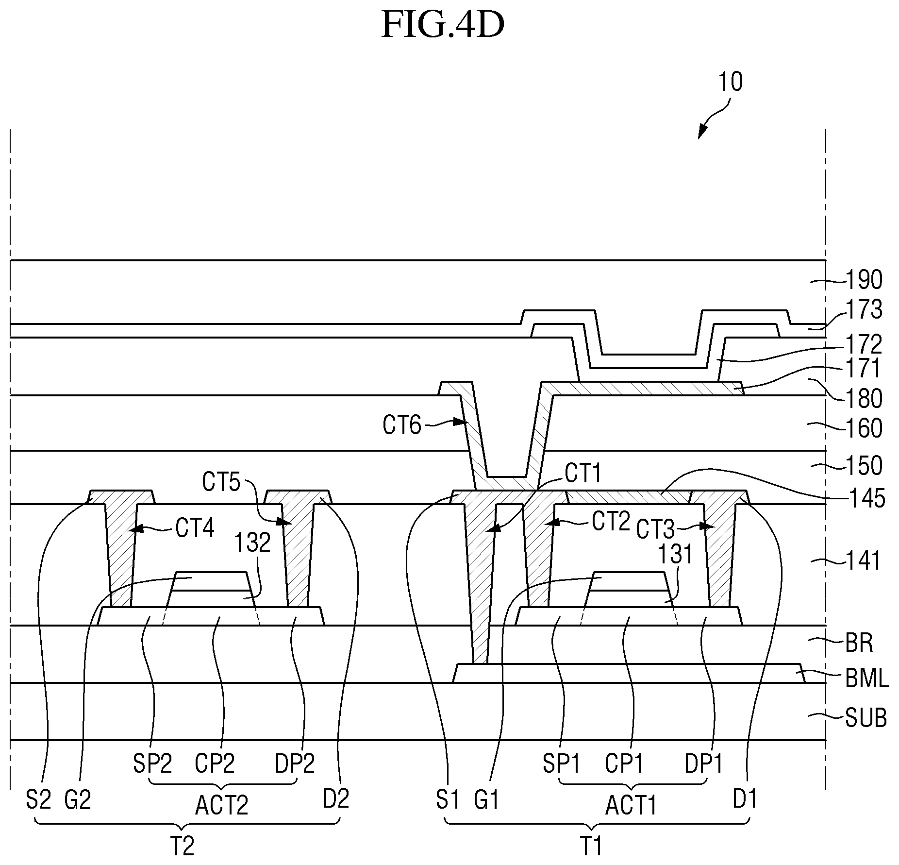 Patent US12324322 Figure 7 – Method for manufacturing display device including second interlayer insulating layer overlapping active layer of driving transistor and not overlapping active layer of switching transistor