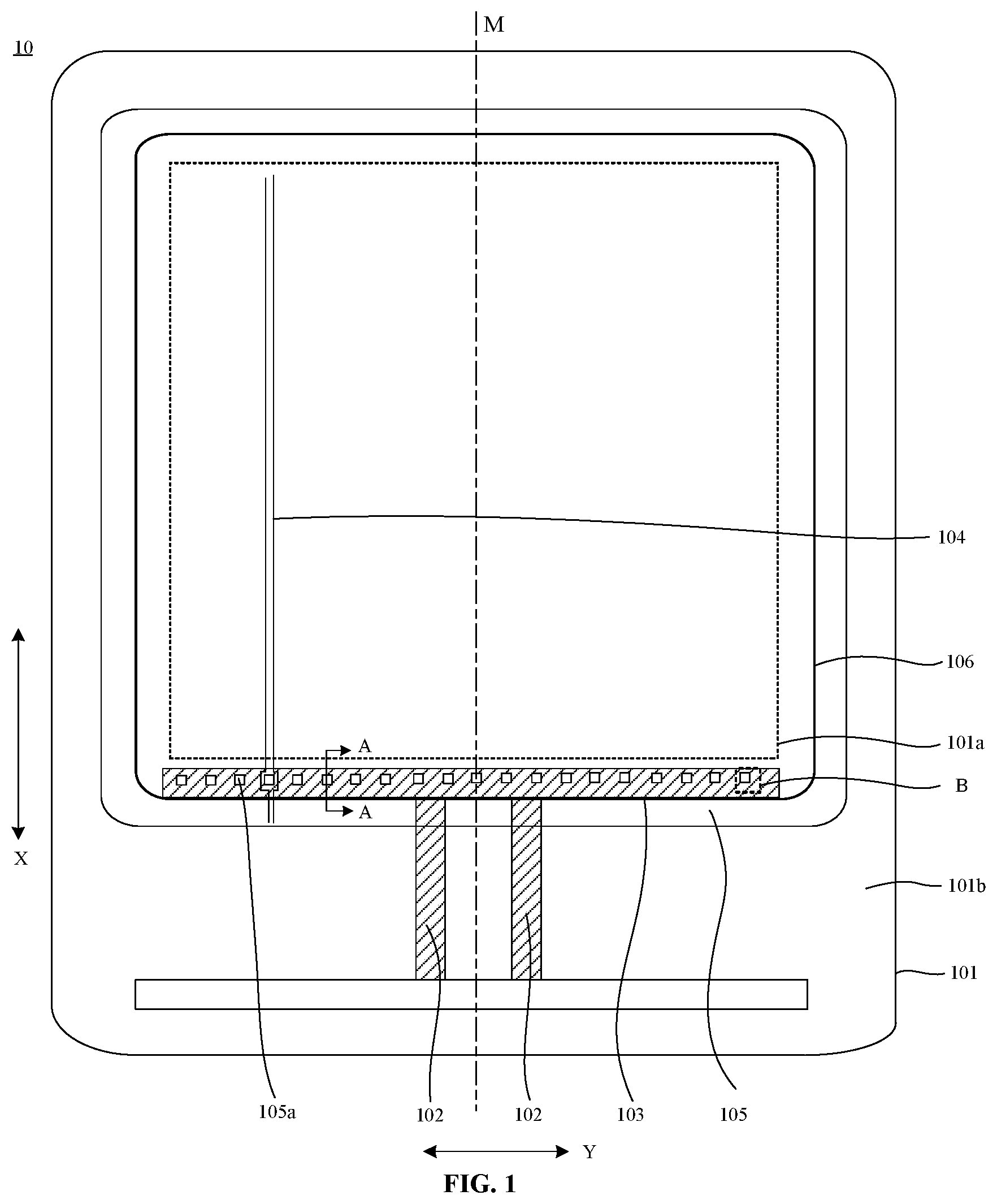 Patent US12324331 — Display panel and display device — Figure 1