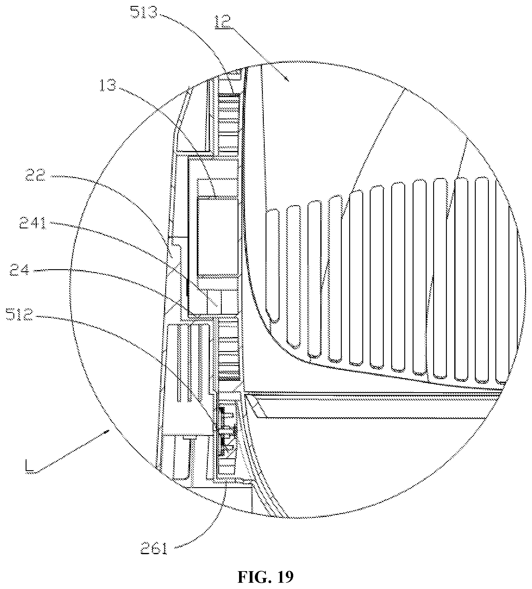 Patent US12324407 Figure 19 – Pet toilet